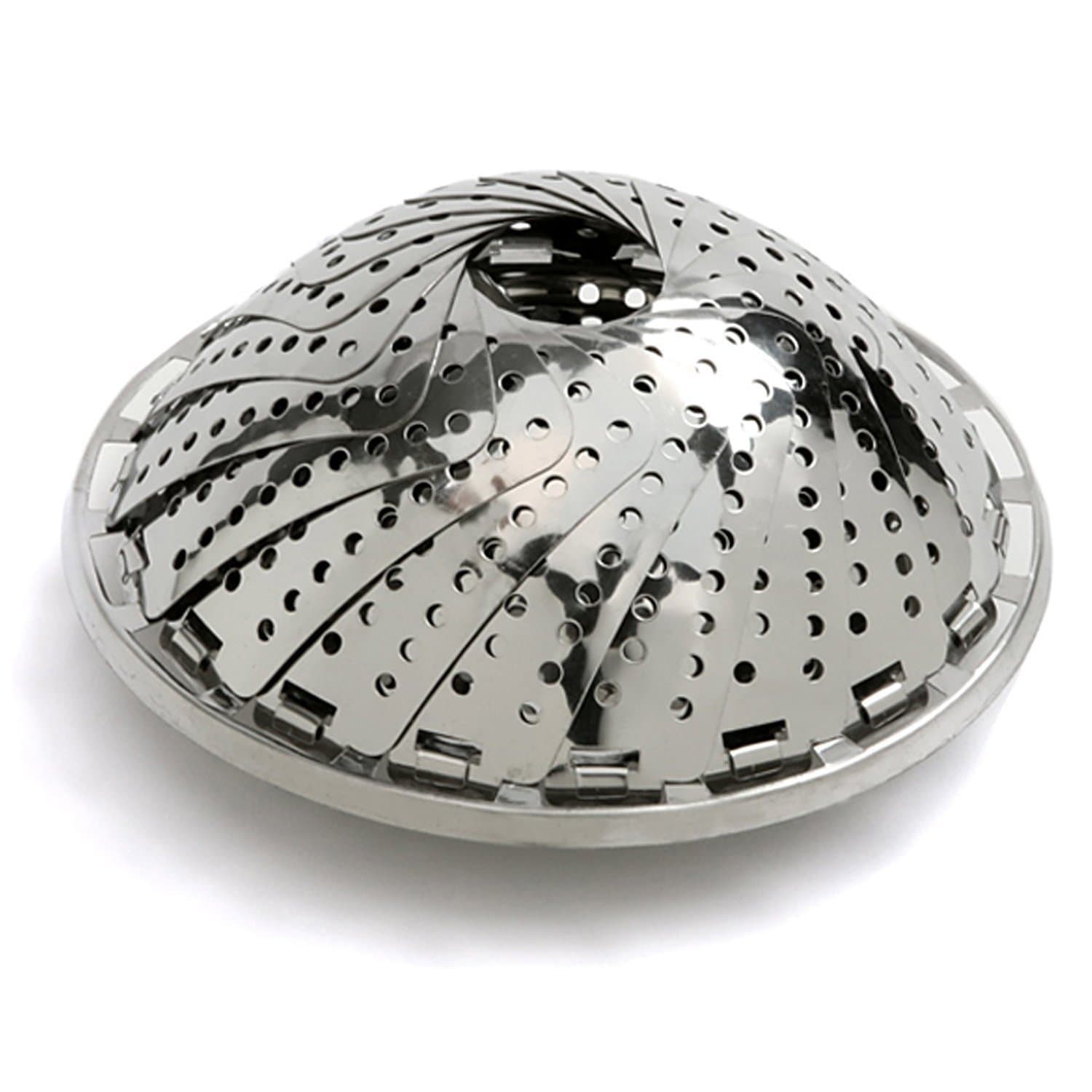 Norpro Stainless Steel Vegetable Steamer, Silver