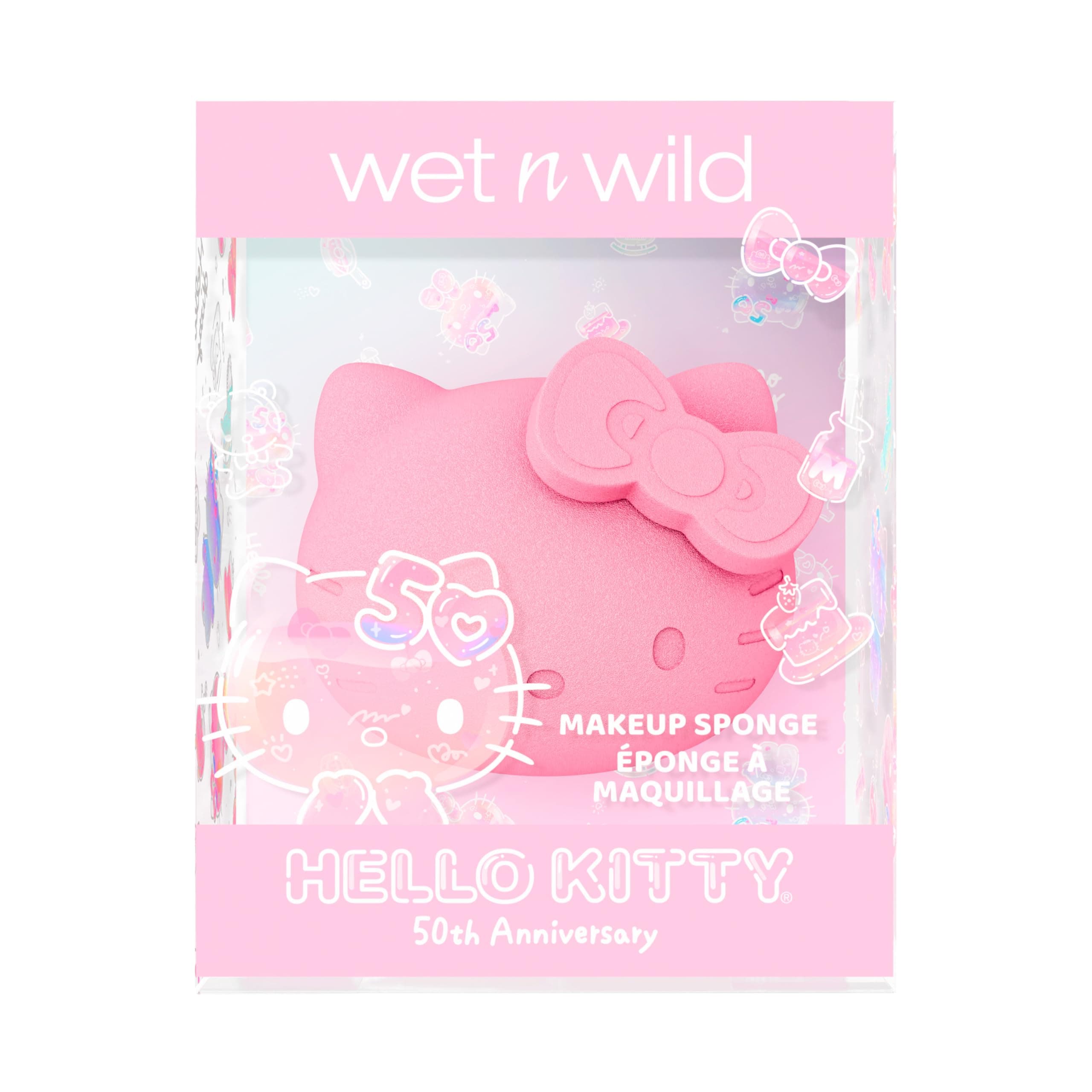 Wet n WildHello Kitty Makeup Sponge - 3D Design, Easy To Use Seamless Streak-Free Application, Cruelty-Free & Vegan