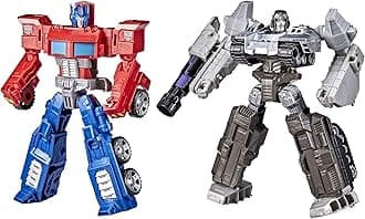 Heroes and Villains Optimus Prime and Megatron 2-Pack Action Figures. 7-inch, Easter Toys and Gifts for Kids, Ages 6+ (Amazon Exclusive)