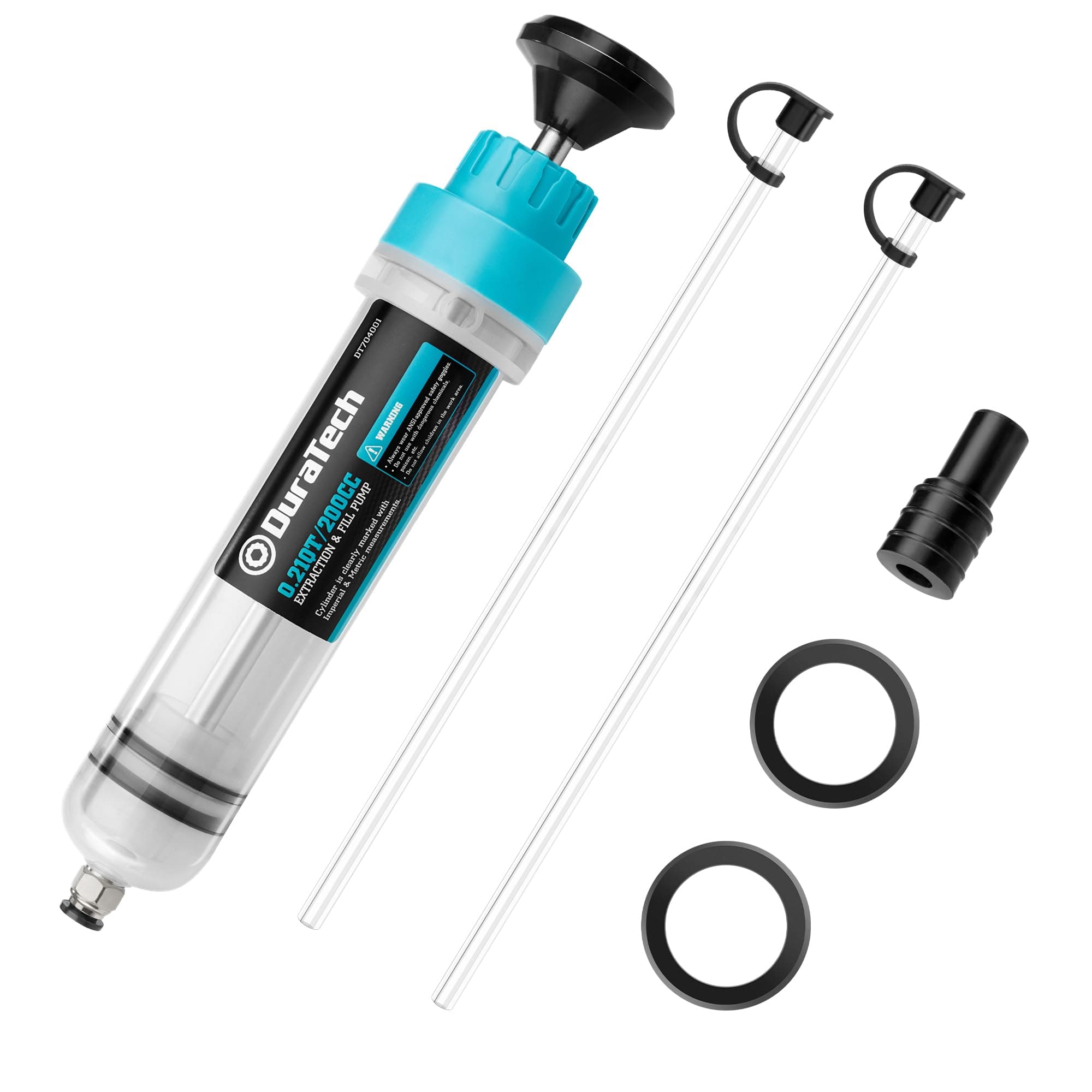 DURATECH 200cc Engine Oil Extractor Fluid Suction Pump| Keeps Engine Bay Clean with Oil Syringe, Oil Syringe and Fluid Extractor Change Engine Oil Efficiently, Suction Pump for Variety Applications
