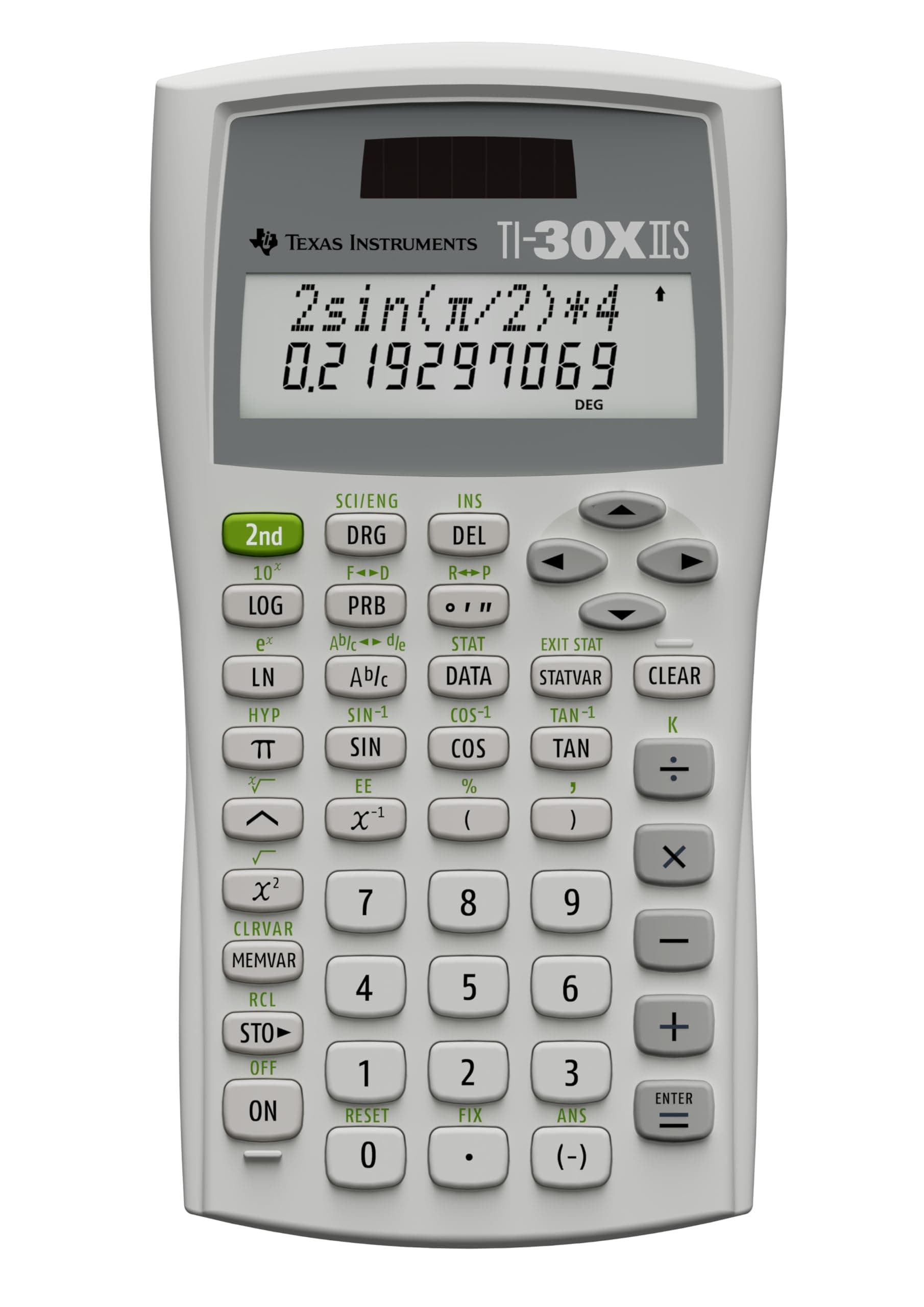 TI-30XIIS Scientific Calculator, White
