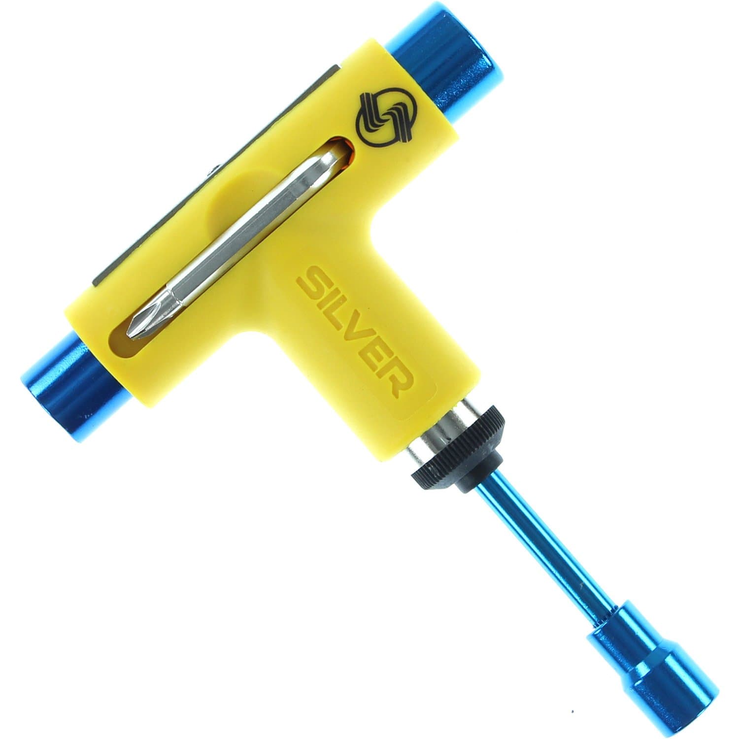 Silver Trucks Neon Yellow/Blue Skate Tool