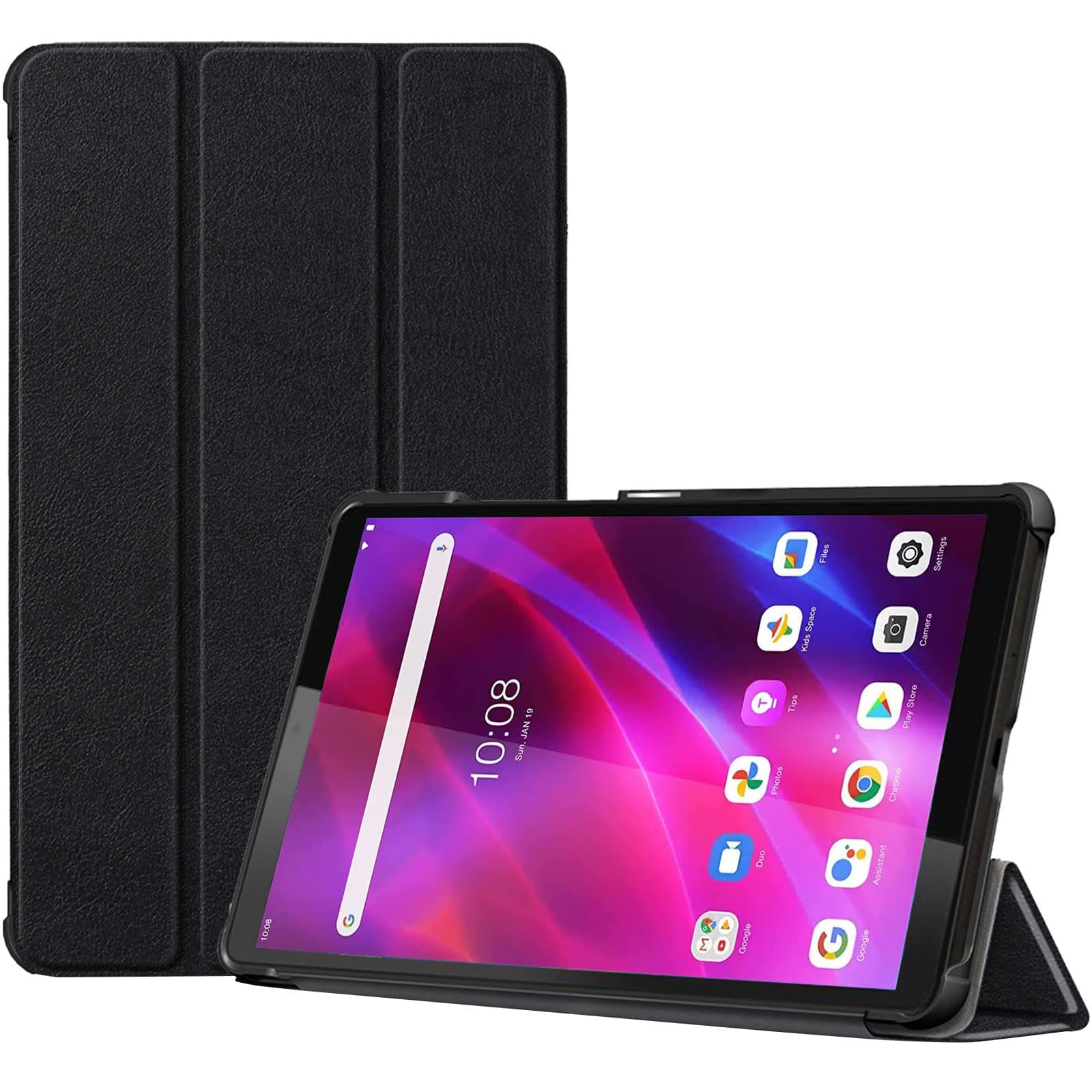 ProCase for Lenovo 8.0'' Tab M8 Gen 3 2022/ Tab M8 HD LTE 2021/ Smart Tab M8/ Tab M8 FHD 2019 Case, Slim Lightweight Stand Hard Shell Protective Cover for Lenovo M8 8" -Black