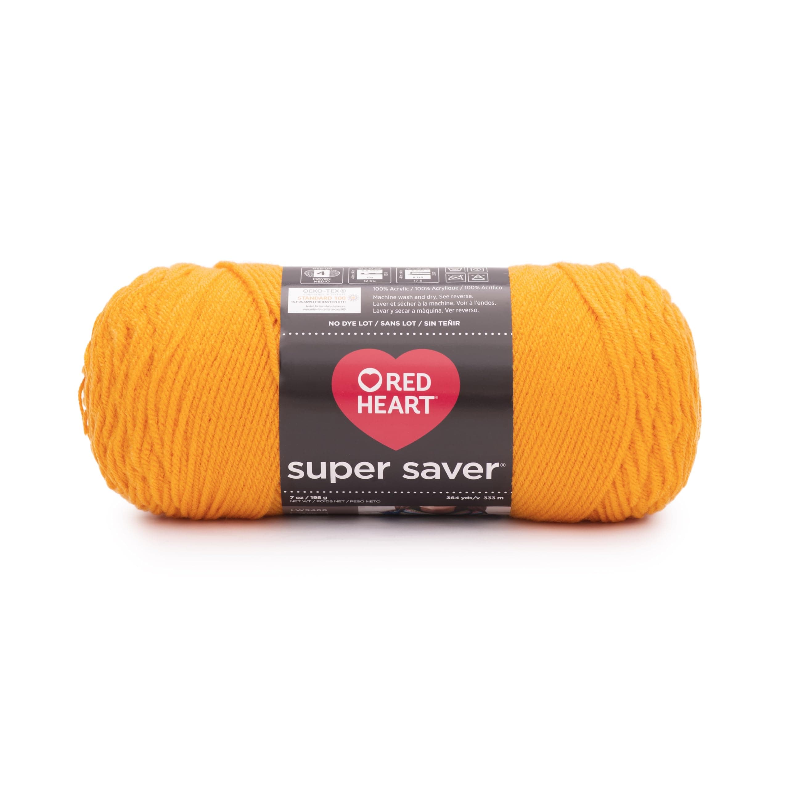 RED HEART Super Saver yarn, Saffron