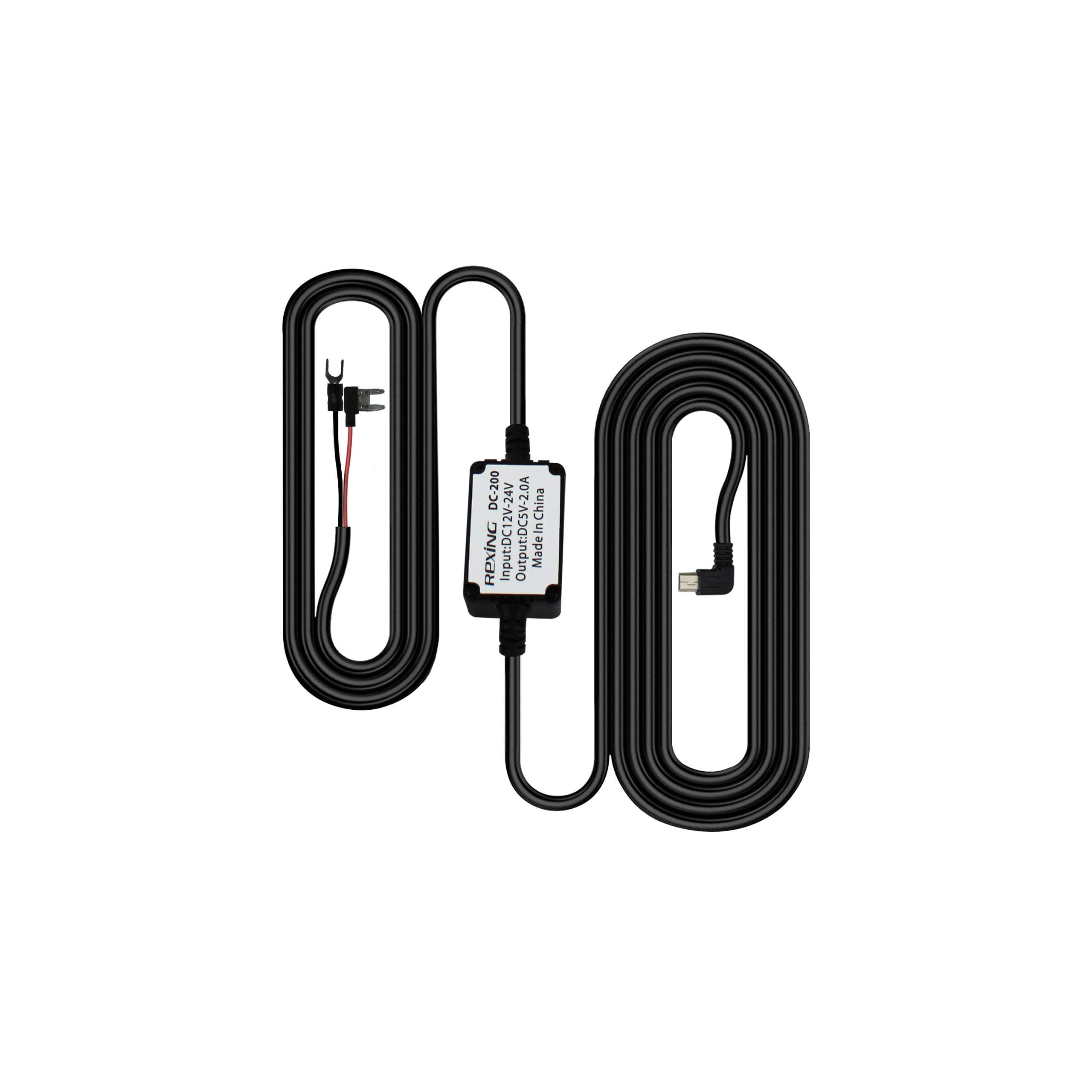 Rexing Mini-USB Hardwire Kit for Rexing V1P 3rd Generation, V1P Pro, V2 Dash Cams