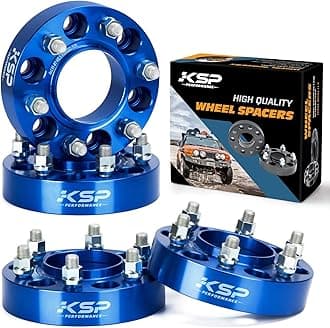 KSP 1.5" Wheel Spacers for F150 2015-2025, 4pcs 6x135 to 6x135 Wheel Spacers With Hub Lip Compatible With Fo/r/d Expedition Lobo 2015+up 6 Lug Hub, 38mm Forged Spacer with M14x1.5 Stud 87.1mm Hub Bore