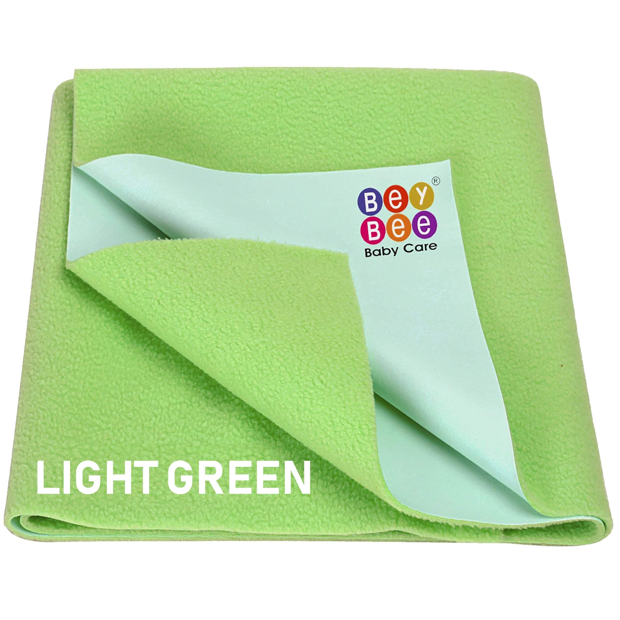 Beybee Baby Waterproof Bed Protector Sheet - Medium (Light Green)