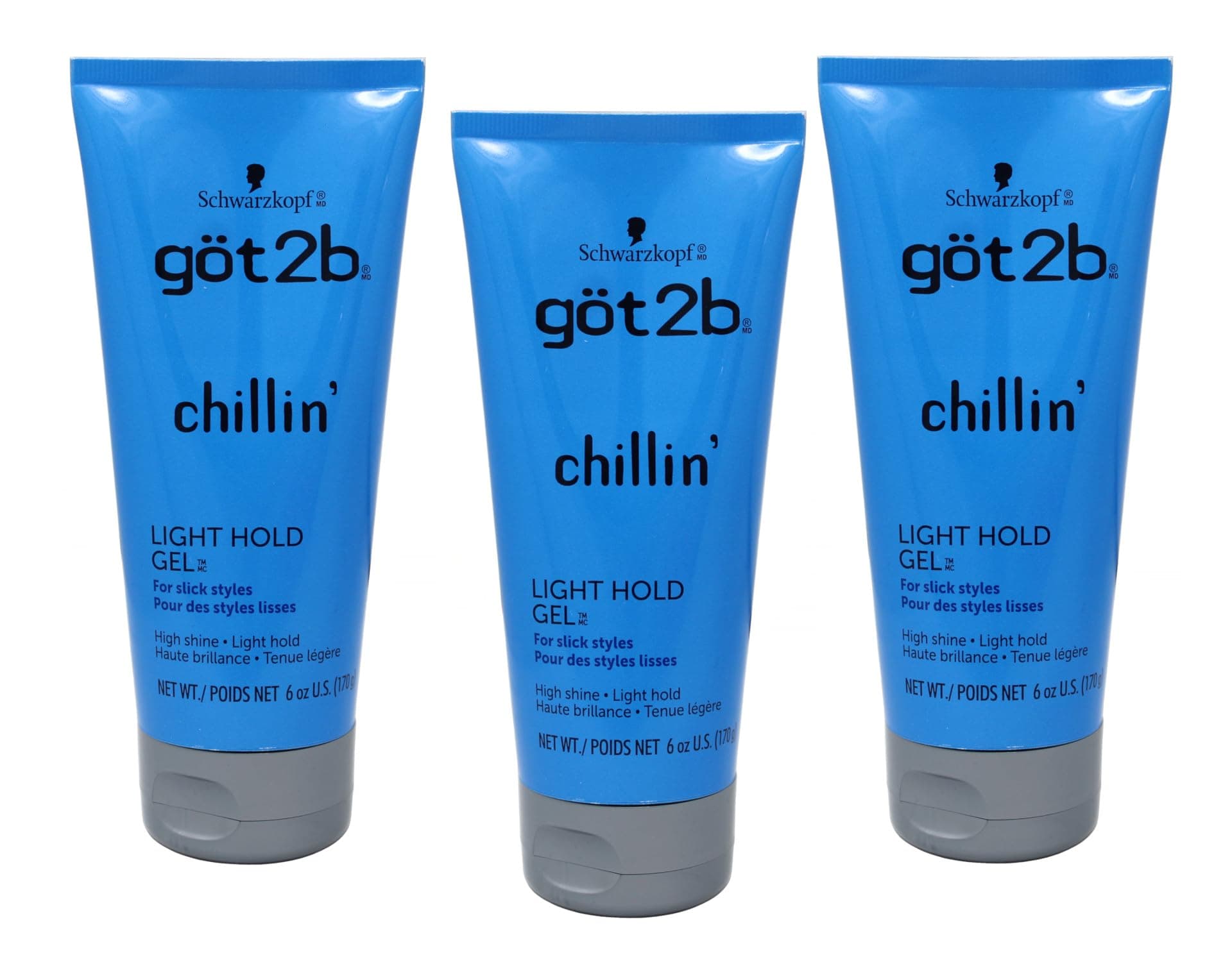 Got 2B Chillin Gel Light Hold 6 Ounce (Pack of 3)