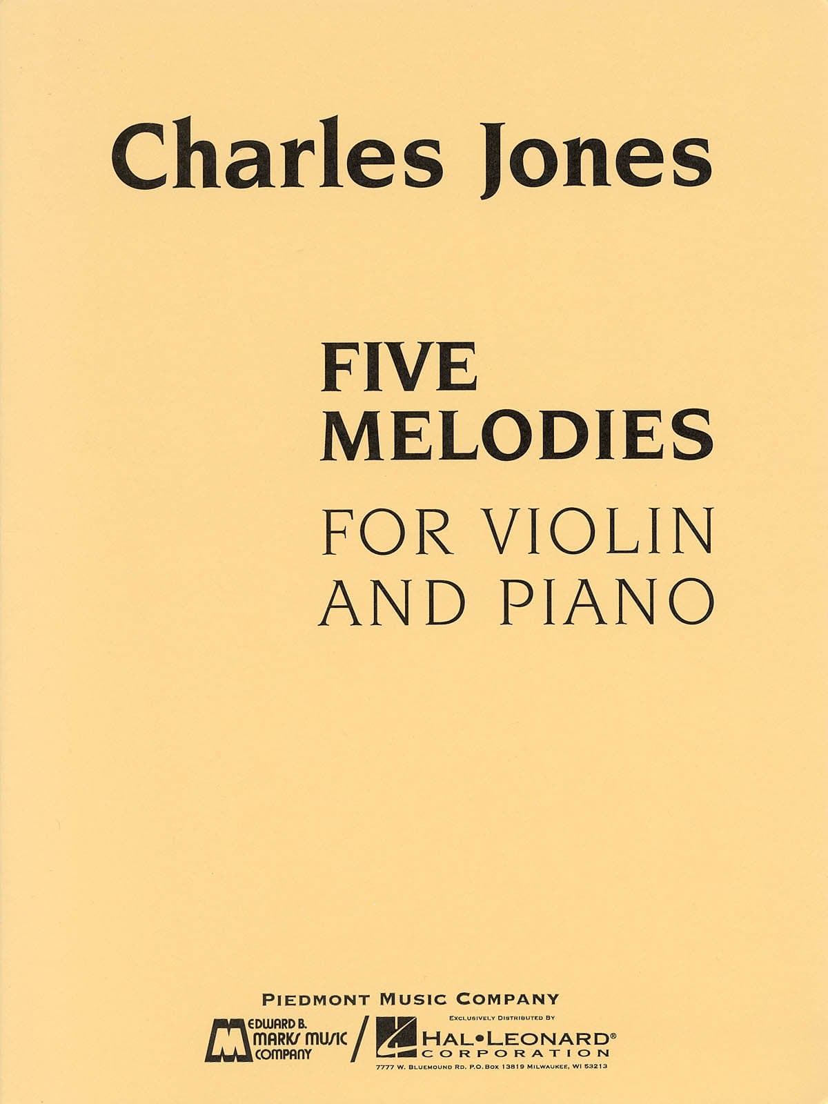 Five Melodies for Violin and Piano