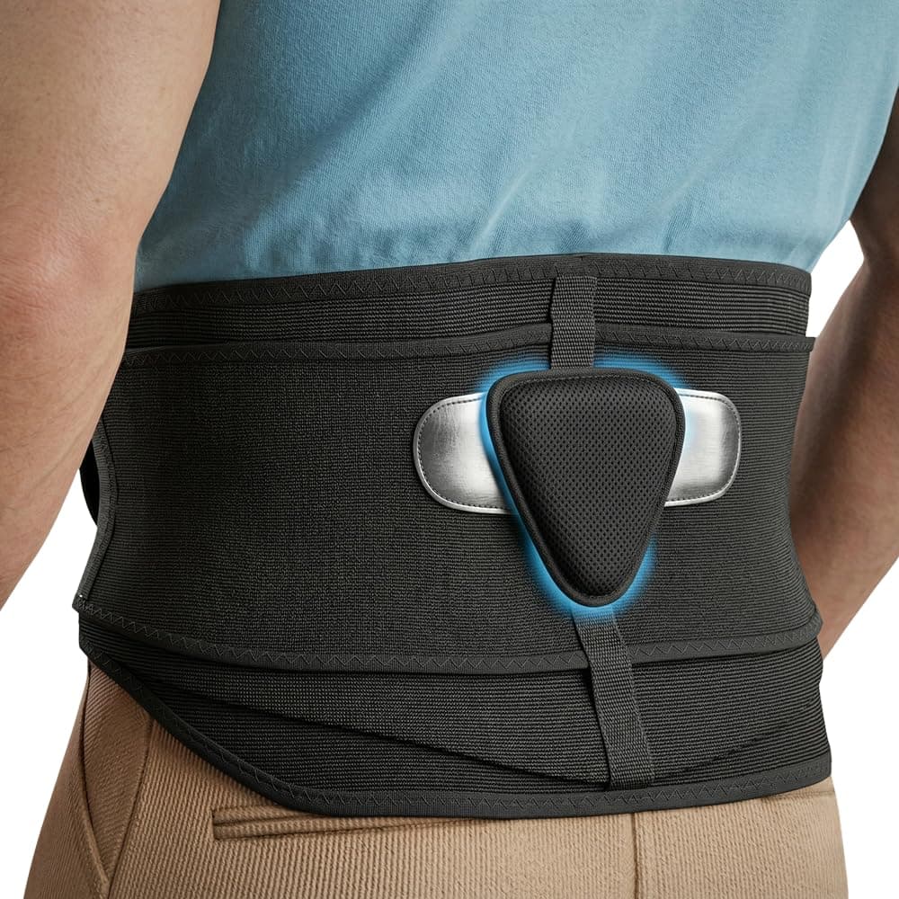 Modvel Lower Back Brace for Men and Women – Back Support Belt for Pain Relief, Herniated Disc, Sciatica, Scoliosis – Lumbar Compression Brace.