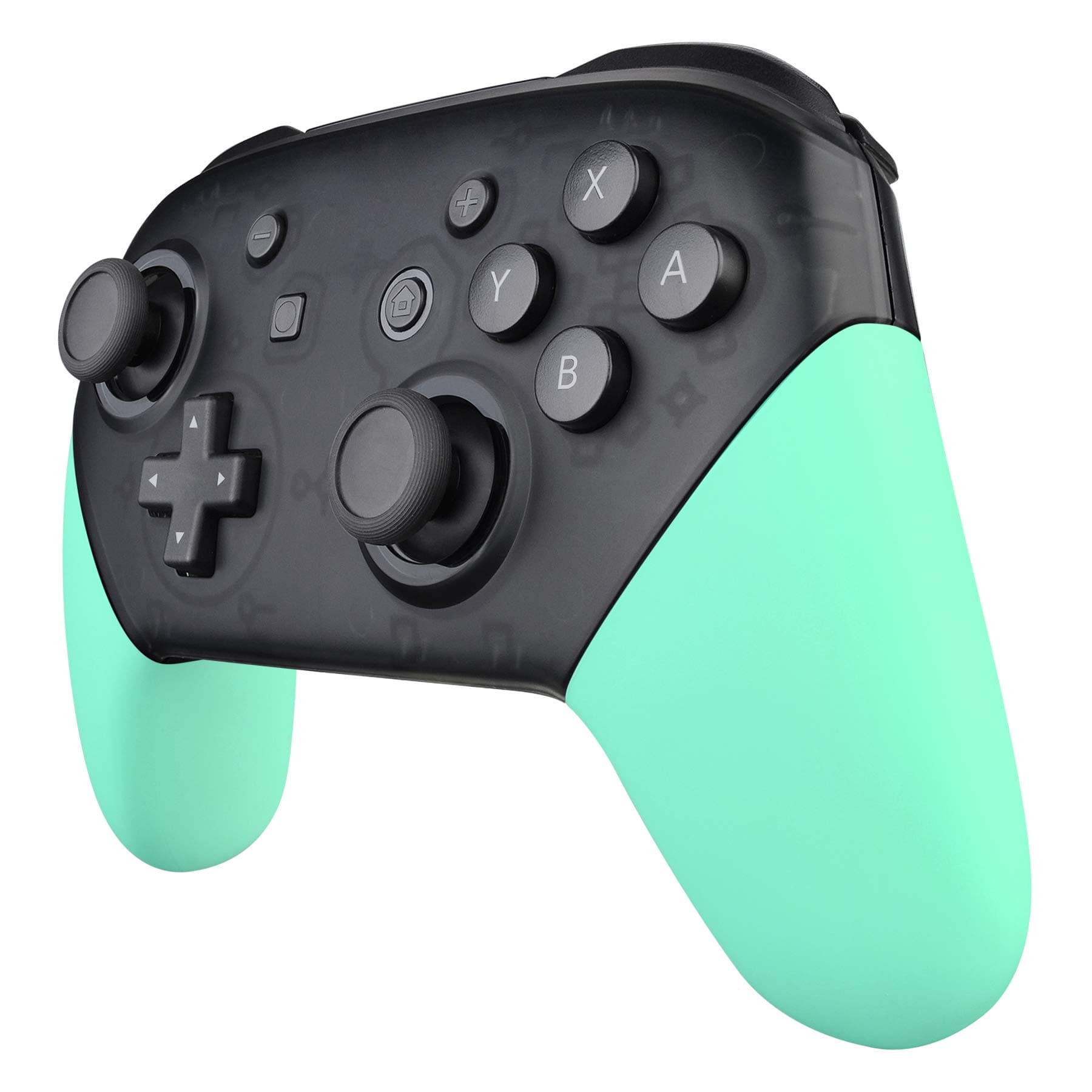 eXtremeRate Mint Green Replacement Handle Grips for Nintendo Switch Pro Controller, DIY Custom Hand Grip Shell for Nintendo Switch Pro - Controller NOT Included