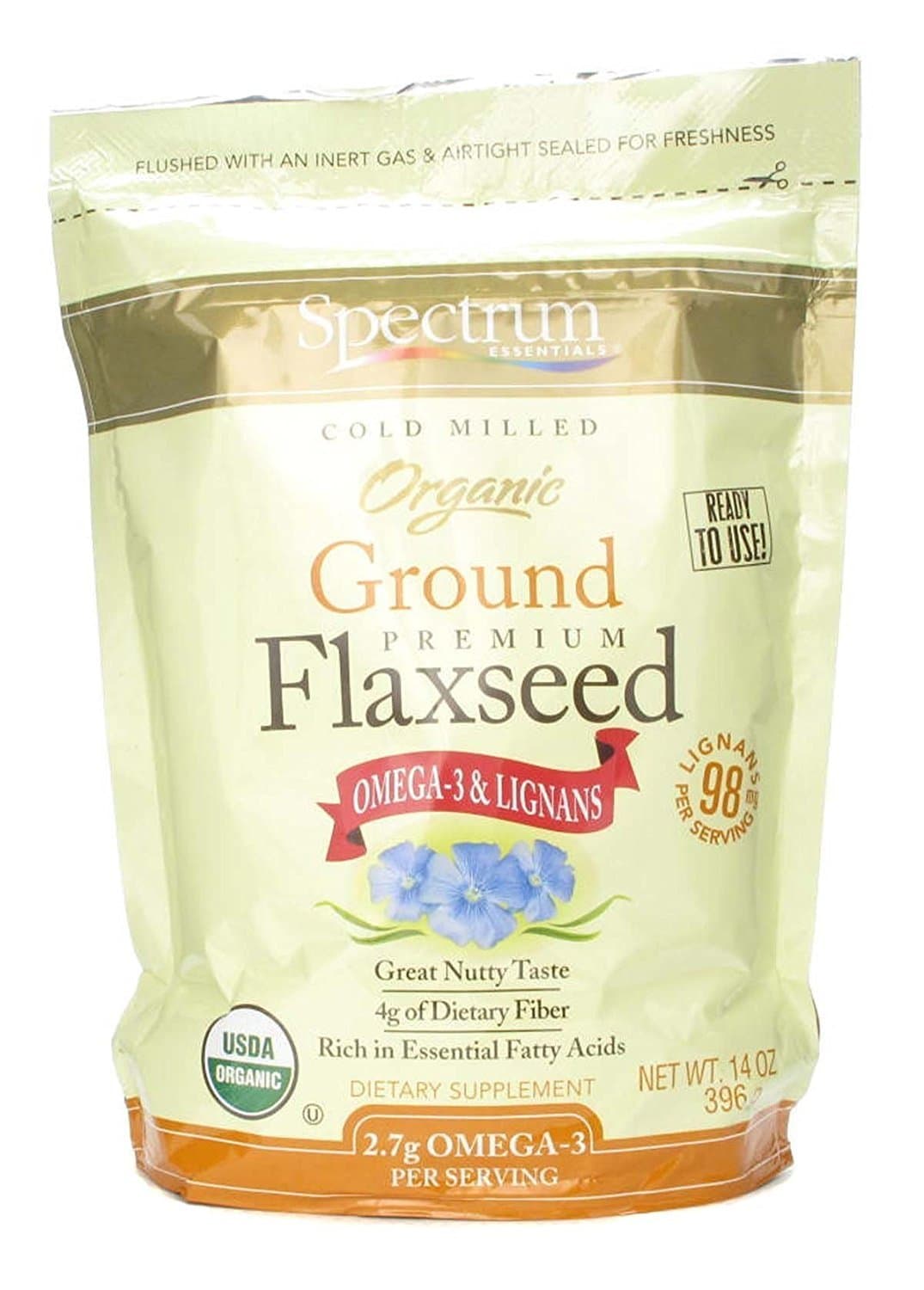 Essential Flaxseed (Organic) Spectrum Essentials 14 oz Ground