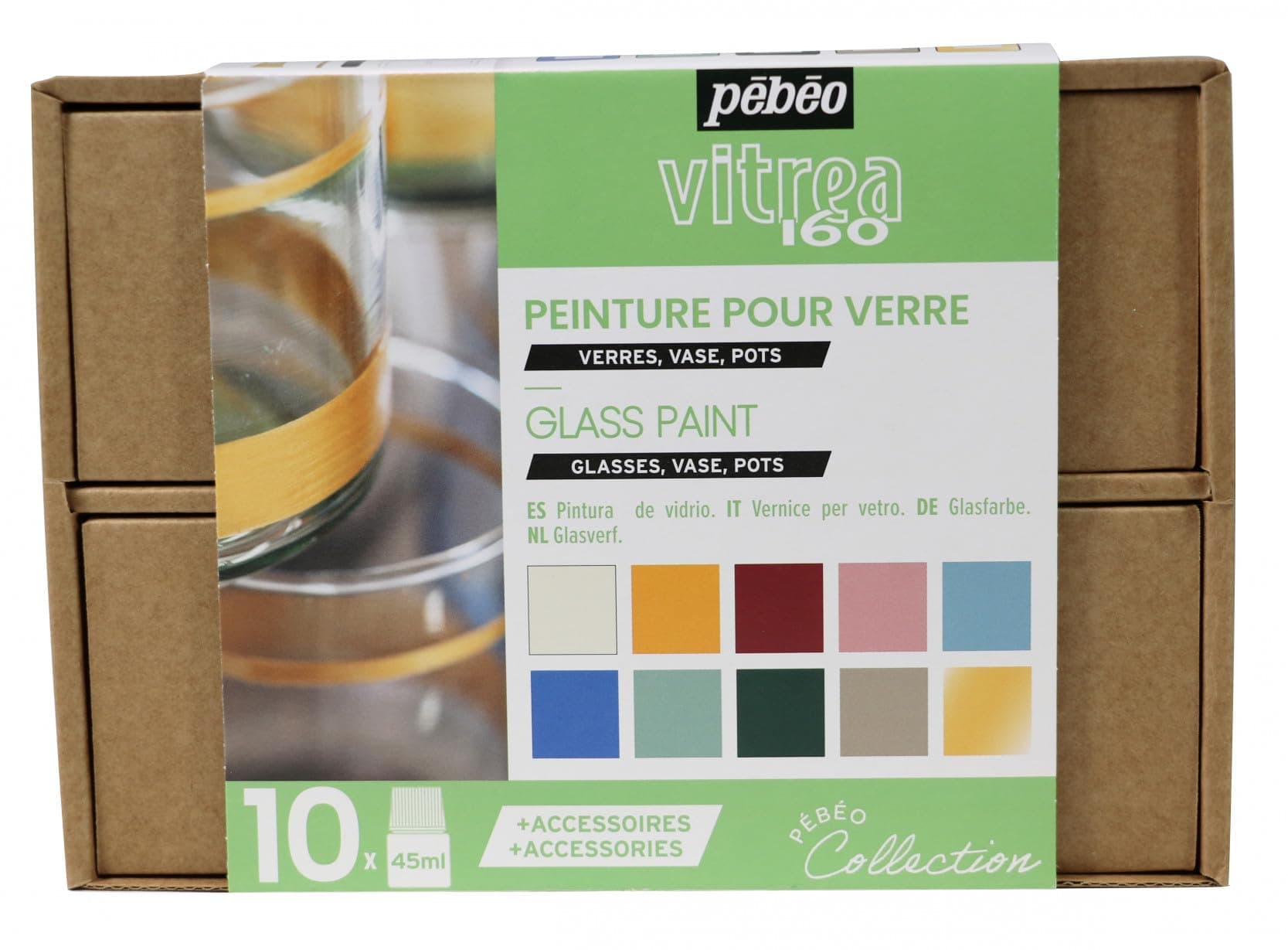 PEBEO Collection Set, Assorted, 45 ml (Pack of 10)