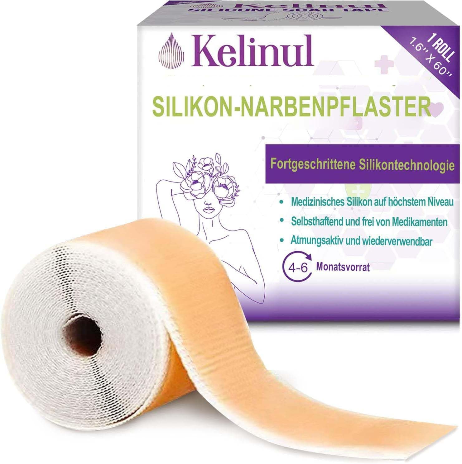 Silicone Scar Sheets(1.6'' x 60''Roll-1.5M) - Soft Silicone Gel Scar Tape - Reusable, Medical Grade Scar Strips