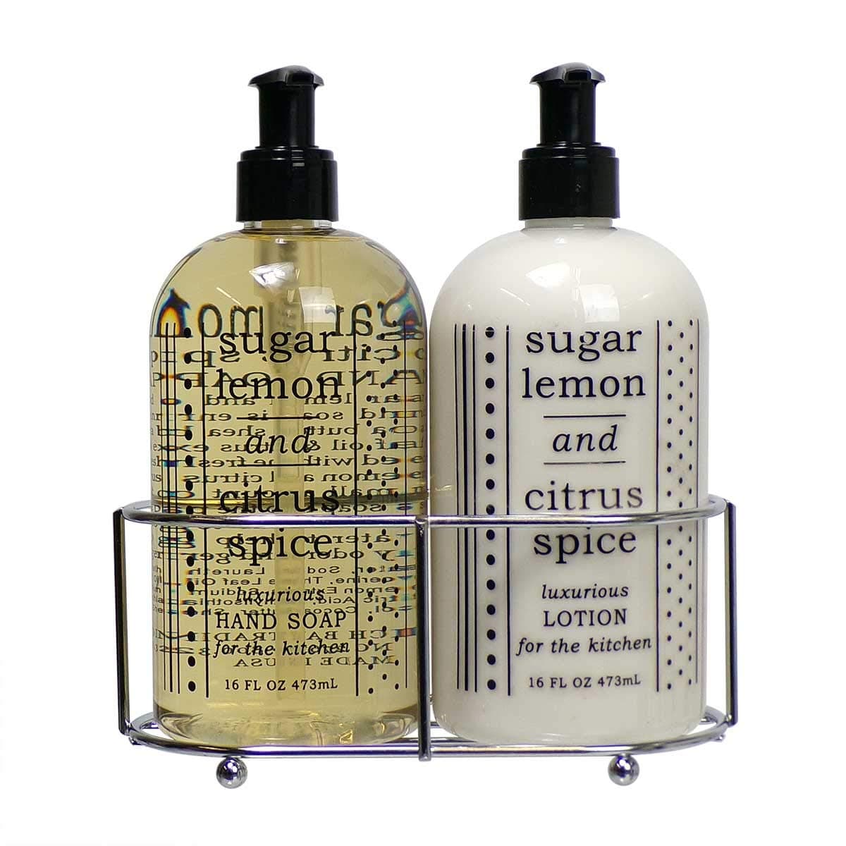 3 Pc Set - Sugar Lemon and Citrus Spice Duo in Caddy