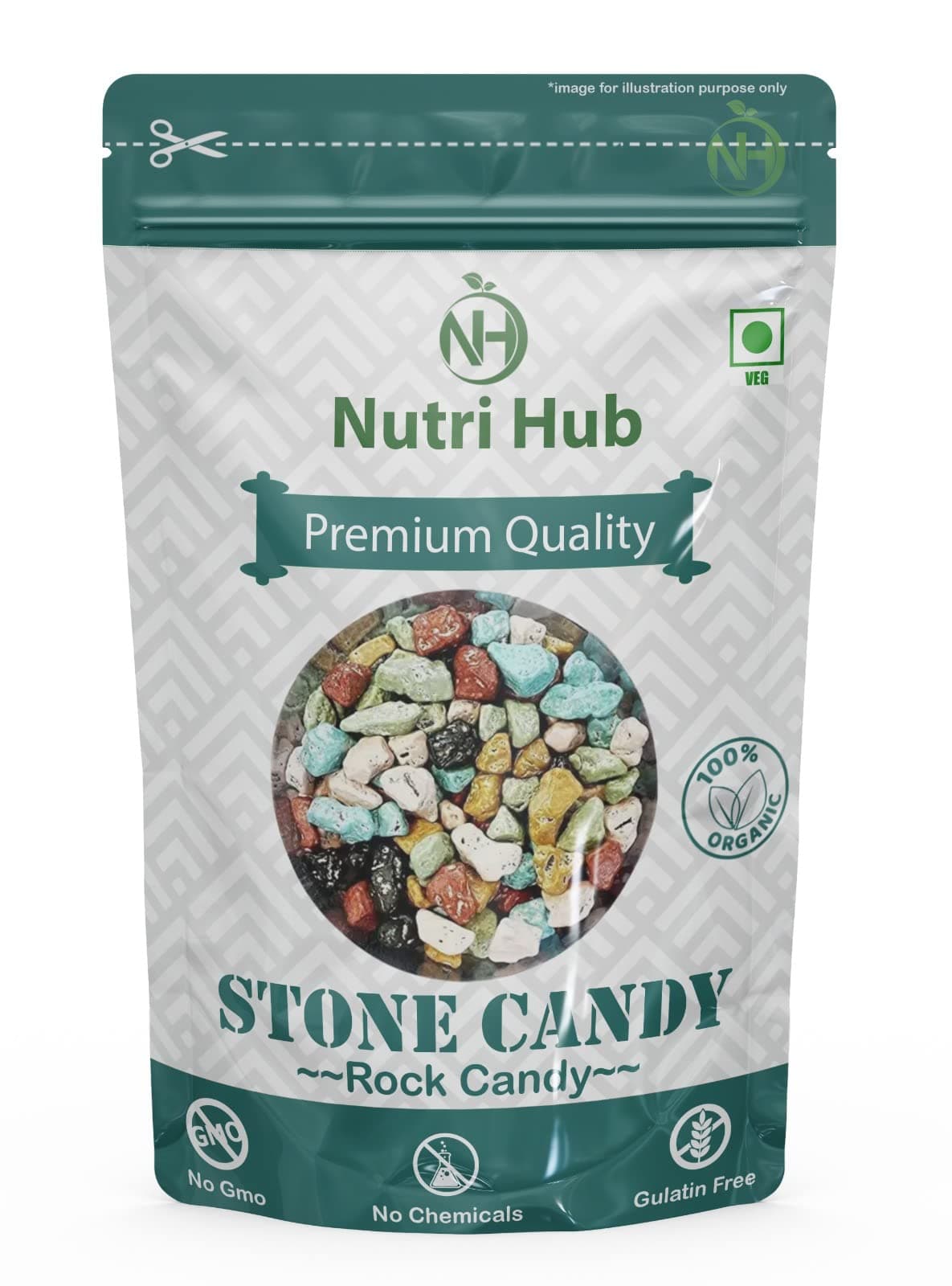 Rock Candy Stone Candy Milk Stone Choco Rocks Chocolate Candy (200 g)