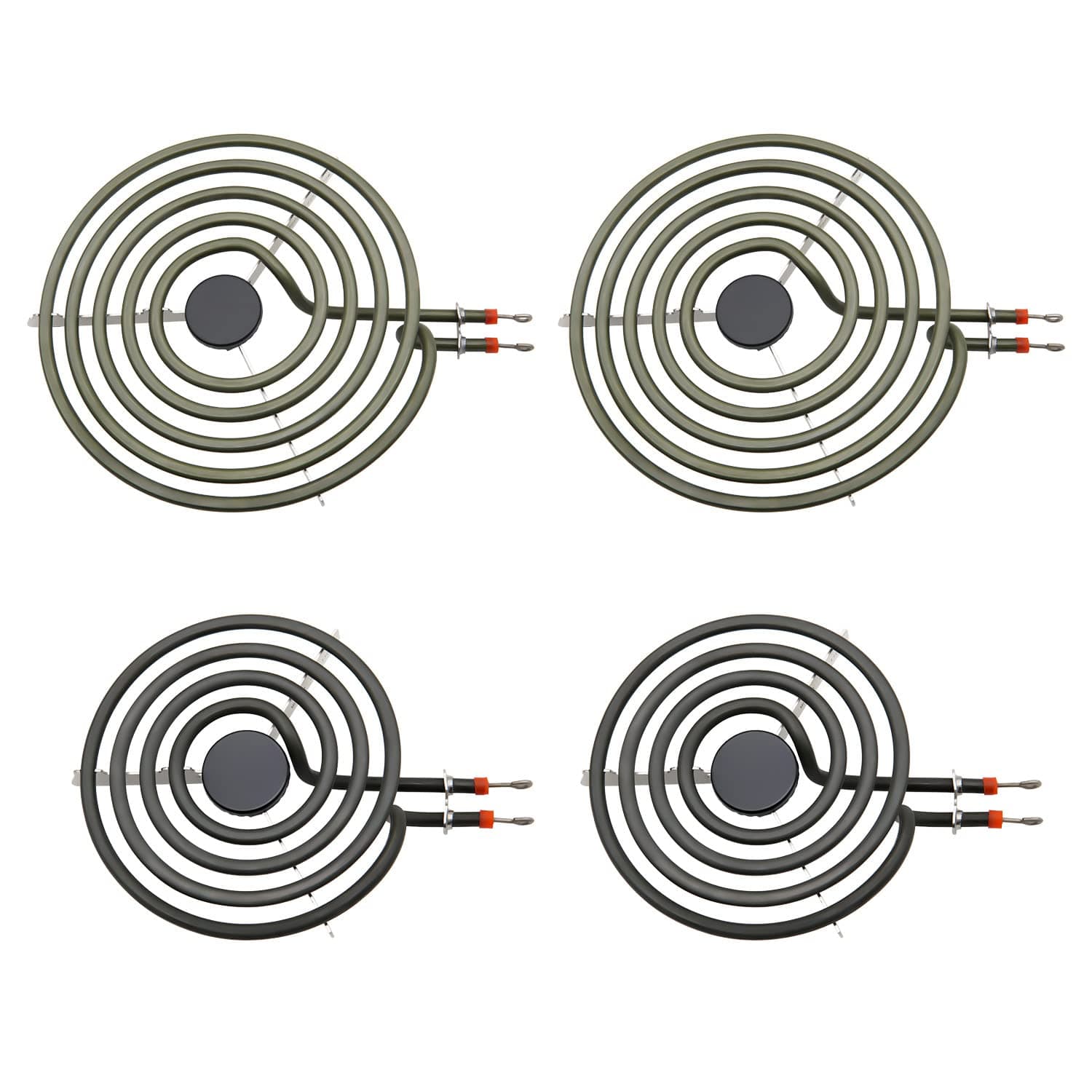 Siwdoy (Pack of 4) MP22YA Electric Range Burner Element Unit Set - 2 pcs MP15YA 6" and 2 pcs MP21YA 8"