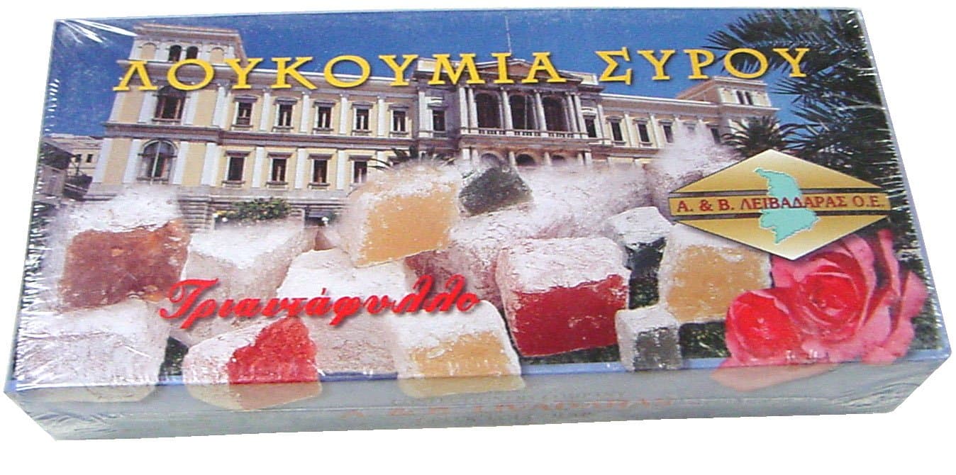 Loukoumi Sirou (Greek Loukoumi - Turkish Delight) Plain/rose 380g Pkg
