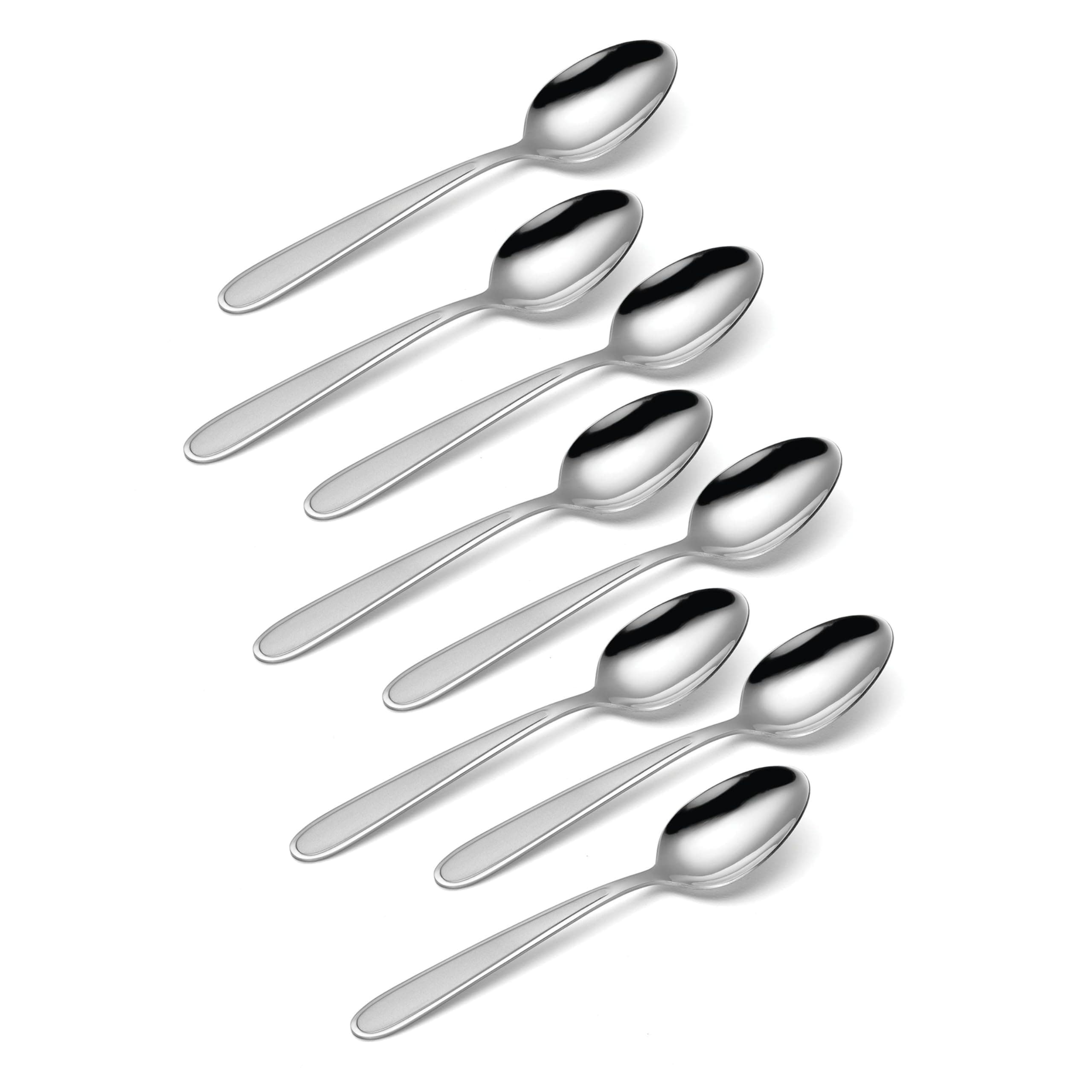 Teaspoon Set (8pc) Jordan Pattern, Stainless Steel