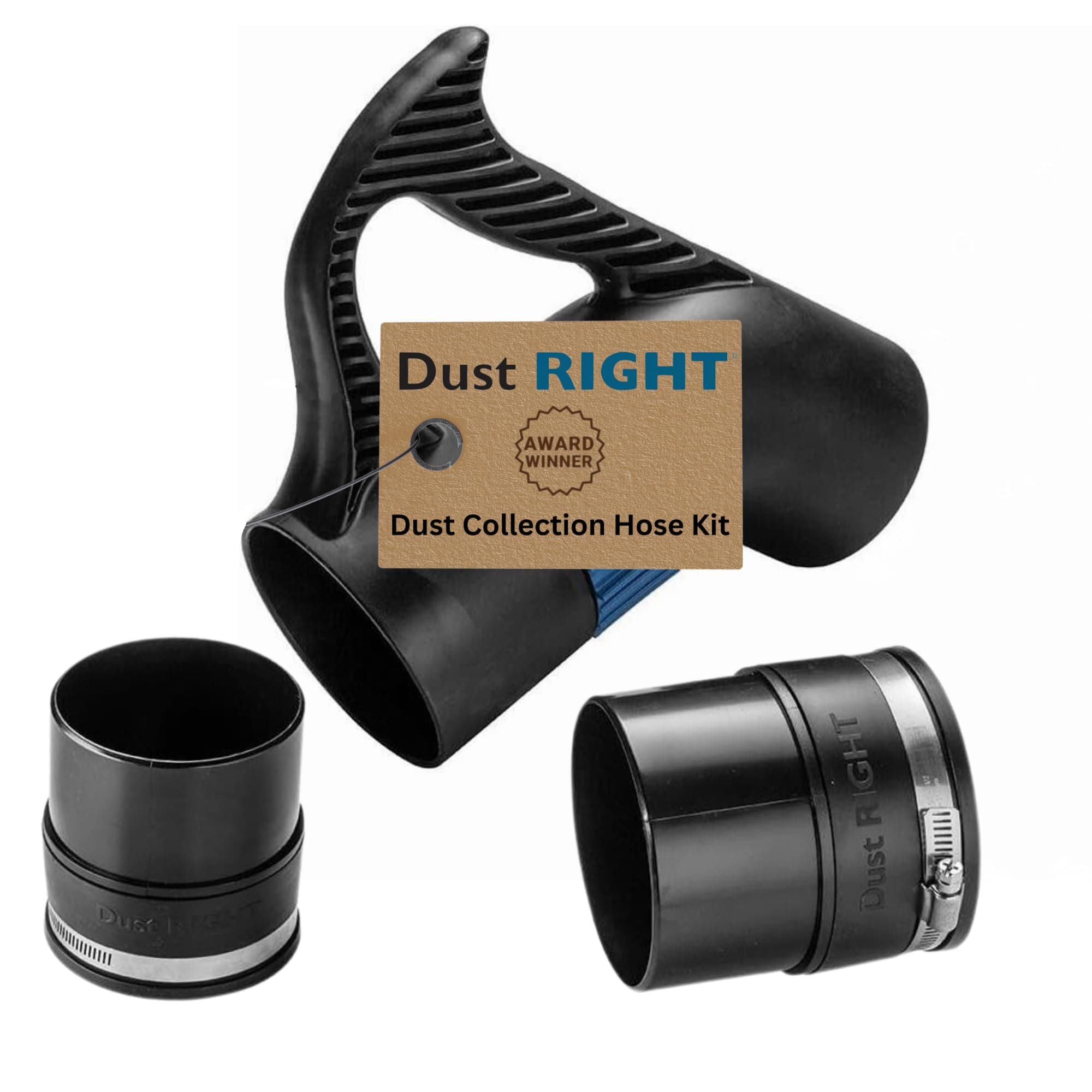 Dust Right Dust Collector Accessories Kit Includes Quick Change Floor Sweep, ...