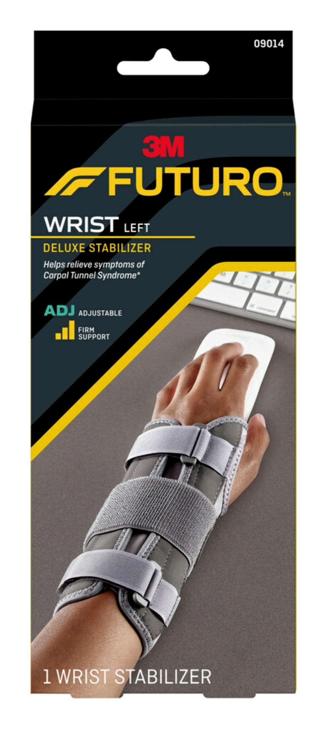 Deluxe Wrist Stabilizer Left Hand, Adjustable