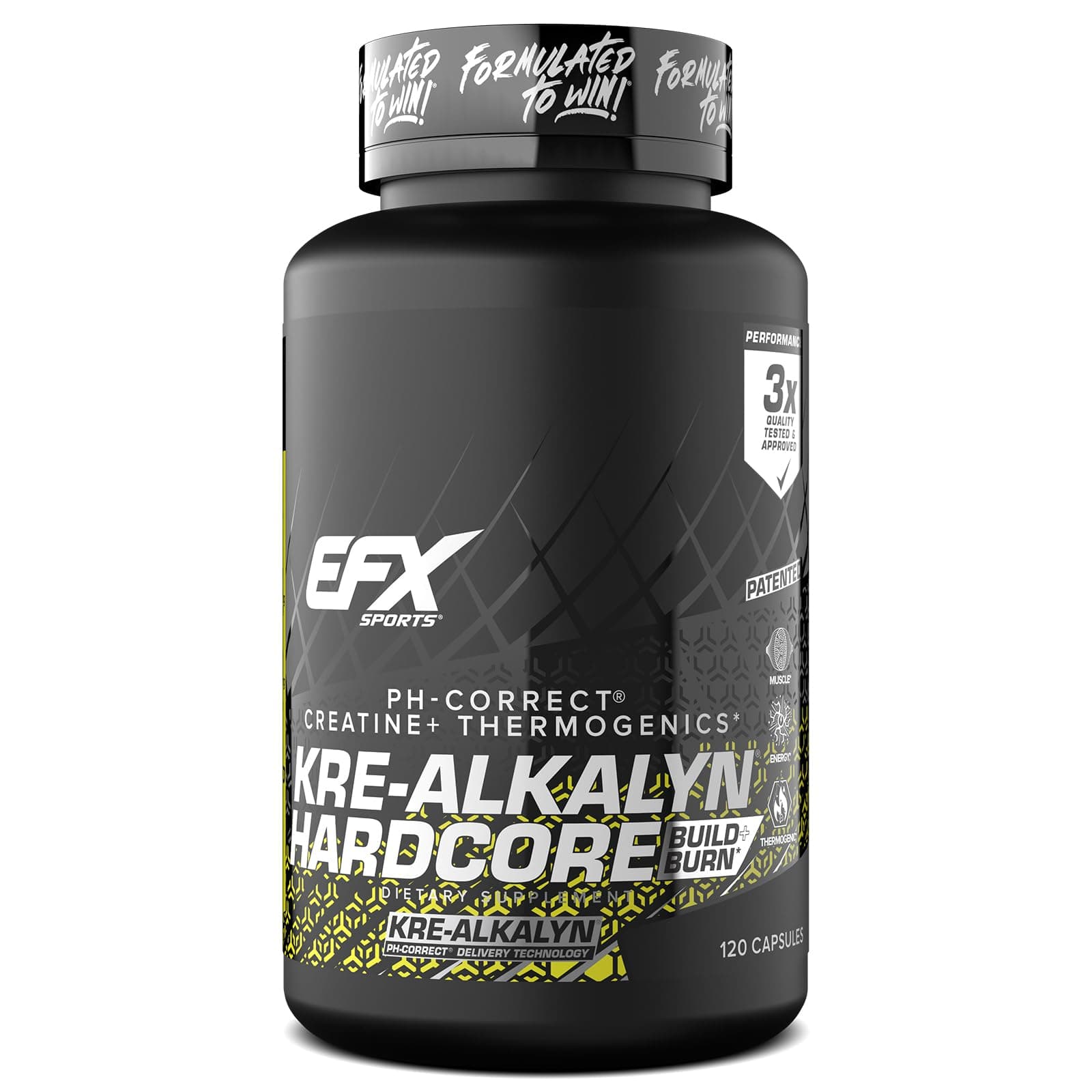 EFX Sports, Kre-Alkalyn Hardcore, 120 Capsules