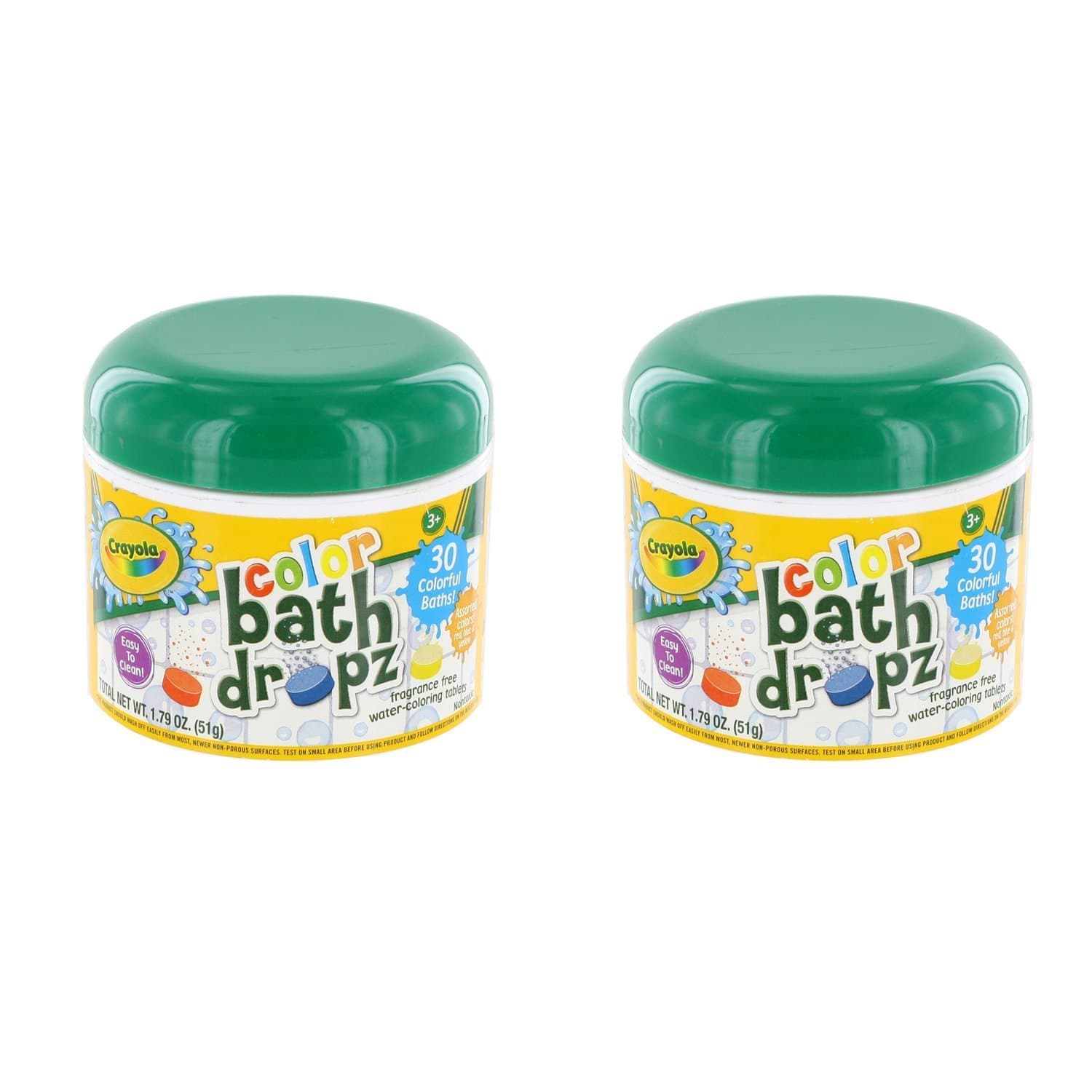 CrayolaPlay Visions Bath Dropz 2.68 oz,45 tablets (Pack of 2)