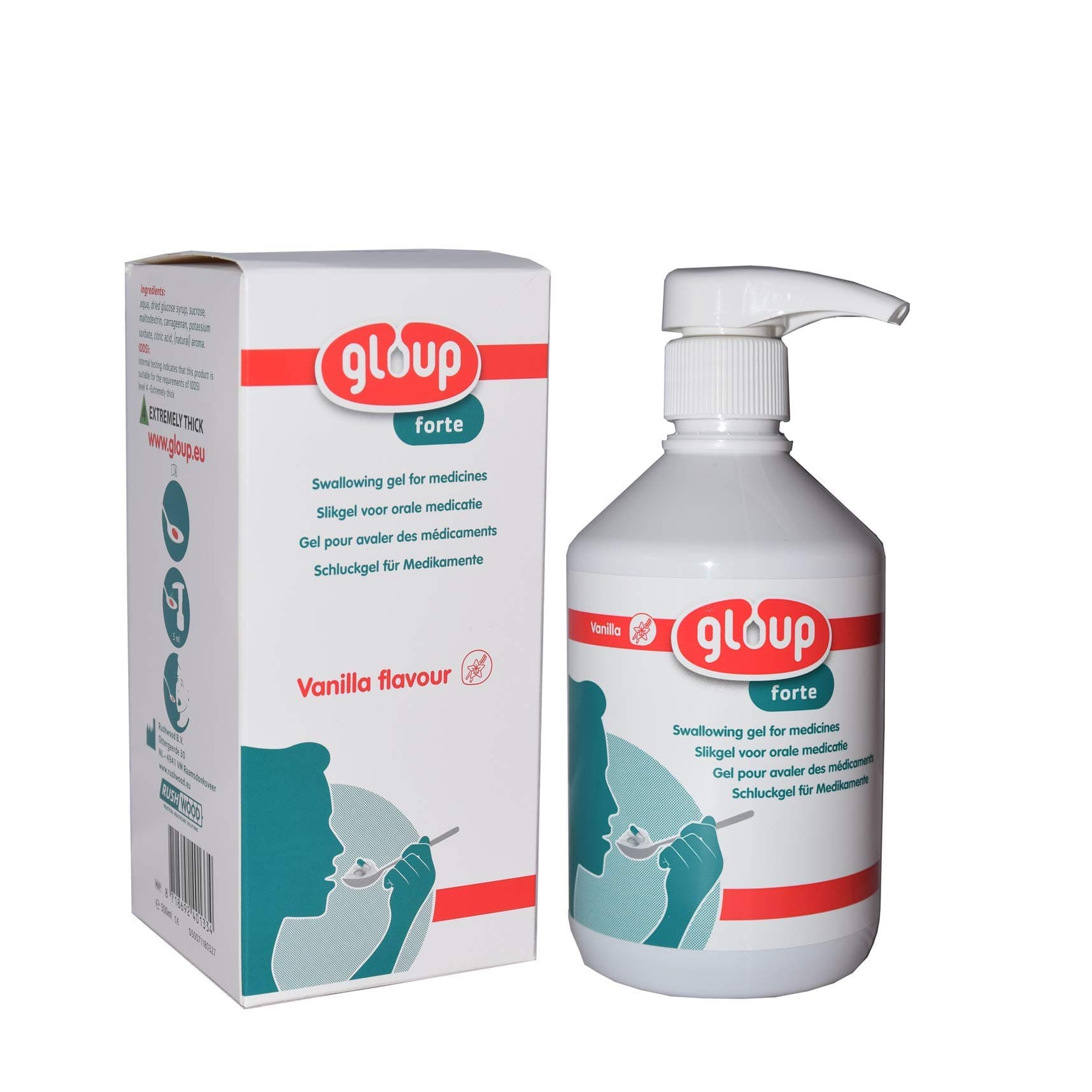 Gloup Forte Medication Gel (Vanilla, 500ml)