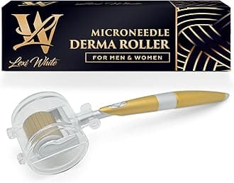 Derma Roller, Microneedling Roller For Face and Scalp, Microneedle Derma Roller for Beard, Micro Needle Roller for Women & Men, Derma Stamp 0.25mm