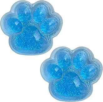 2PCS Taba Squishy，Cat paw，Very Sticky and Soft Squishy，Various Styles taba Squishy paw，with Cartoon Box，Surprise Gift for Kids and Adults.(2pcs Blue)