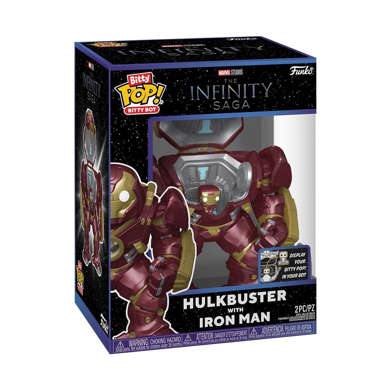 Funko Bitty Bots: Marvel - Hulkbuster with Iron Man - Collectable Vinyl Figure - Gift Idea - Official Merchandise - Toys For Kids & Adults - Model Figure for Collectors and Display