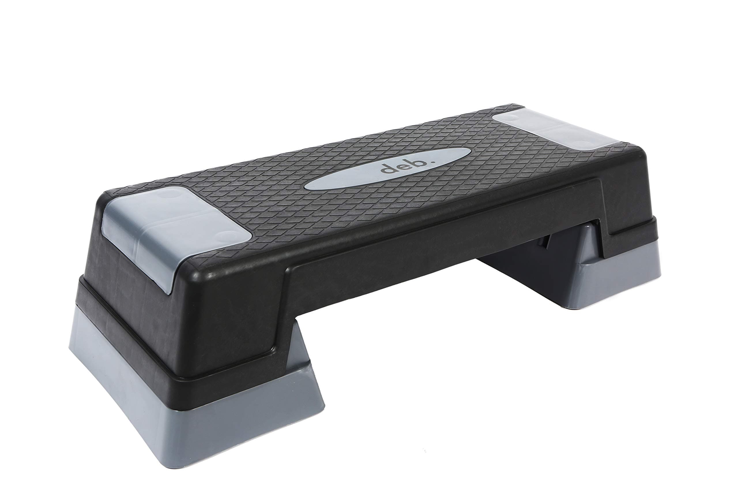 deb. ABS Plastic Adjustable Home Gym Exercise Fitness Pro Stepper (Black and Grey)