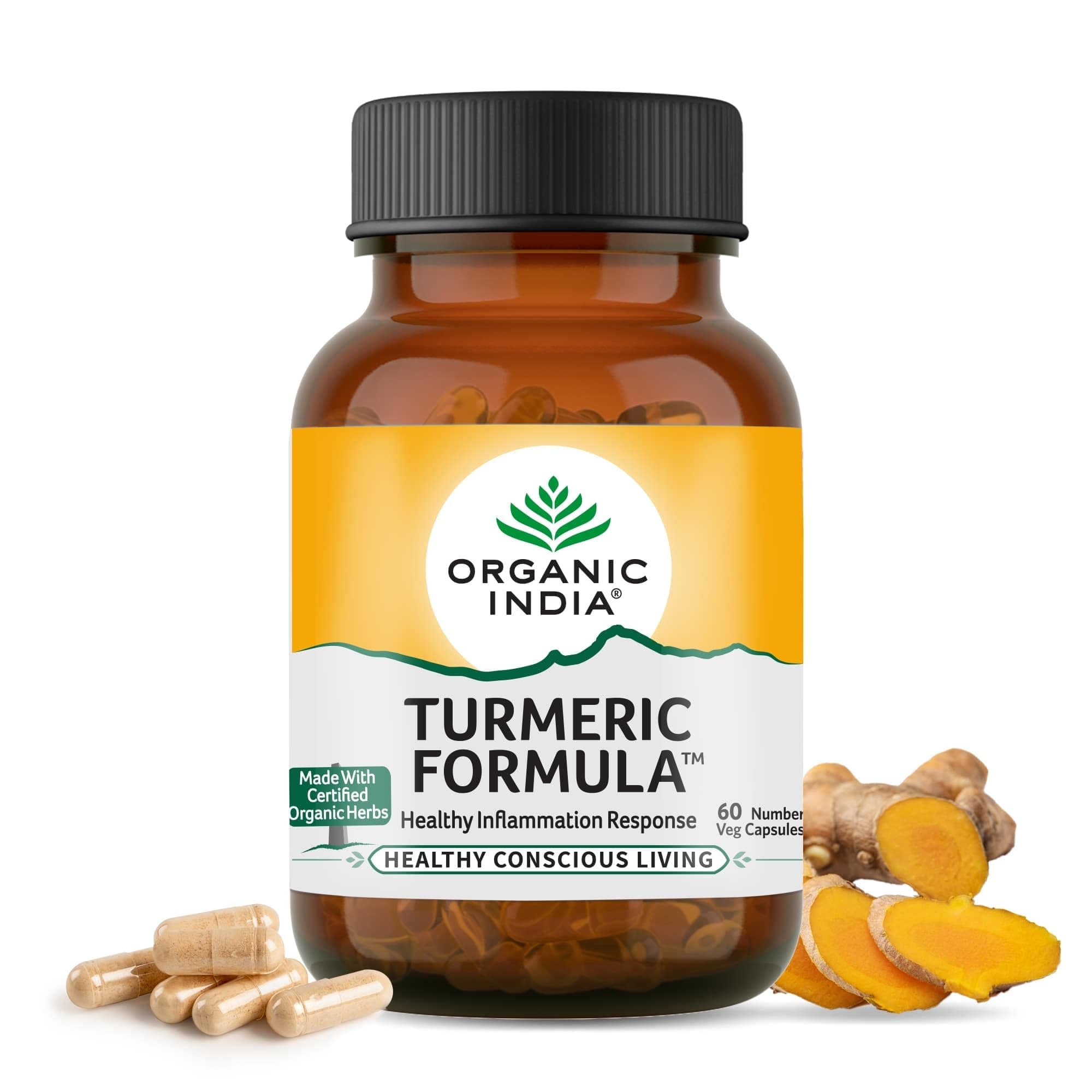 Organic India Organic Turmeric Capsules - 60 Capsule