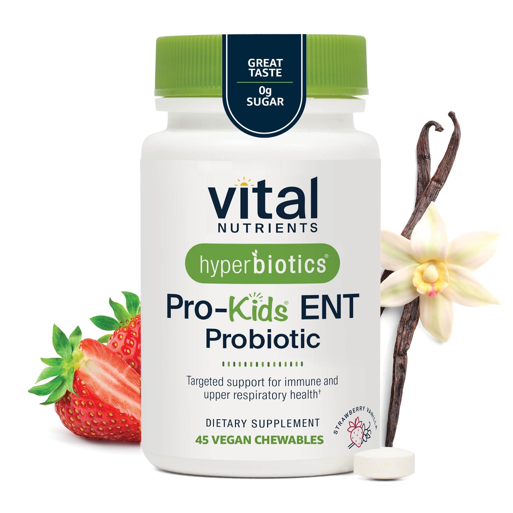 Pro-Kids Ent Probiotic Strawberry Vanilla 45 Chewable Tablets - 163322