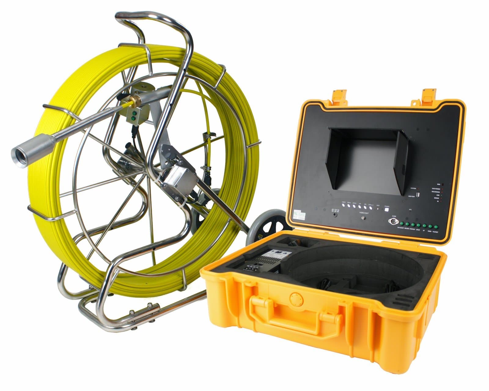 Steel Dragon Tools 300 FT Self-Leveling Pipe Inspection Camera System with DVR