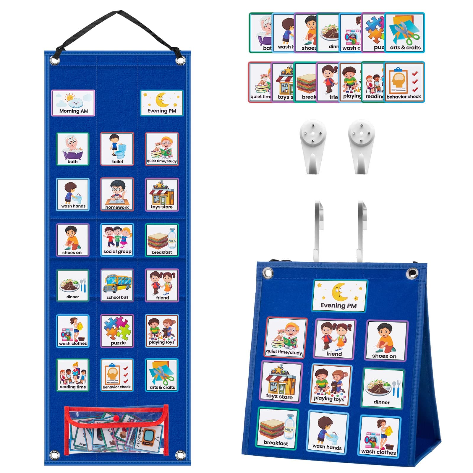 KIKIGOAL Kids Visual Schedule Calendar Chart