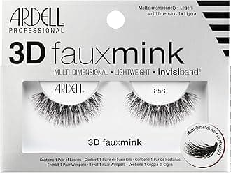 3D FAUX MINK 858 BLACK (Eyelashes) + Duo Clear Glue 1g