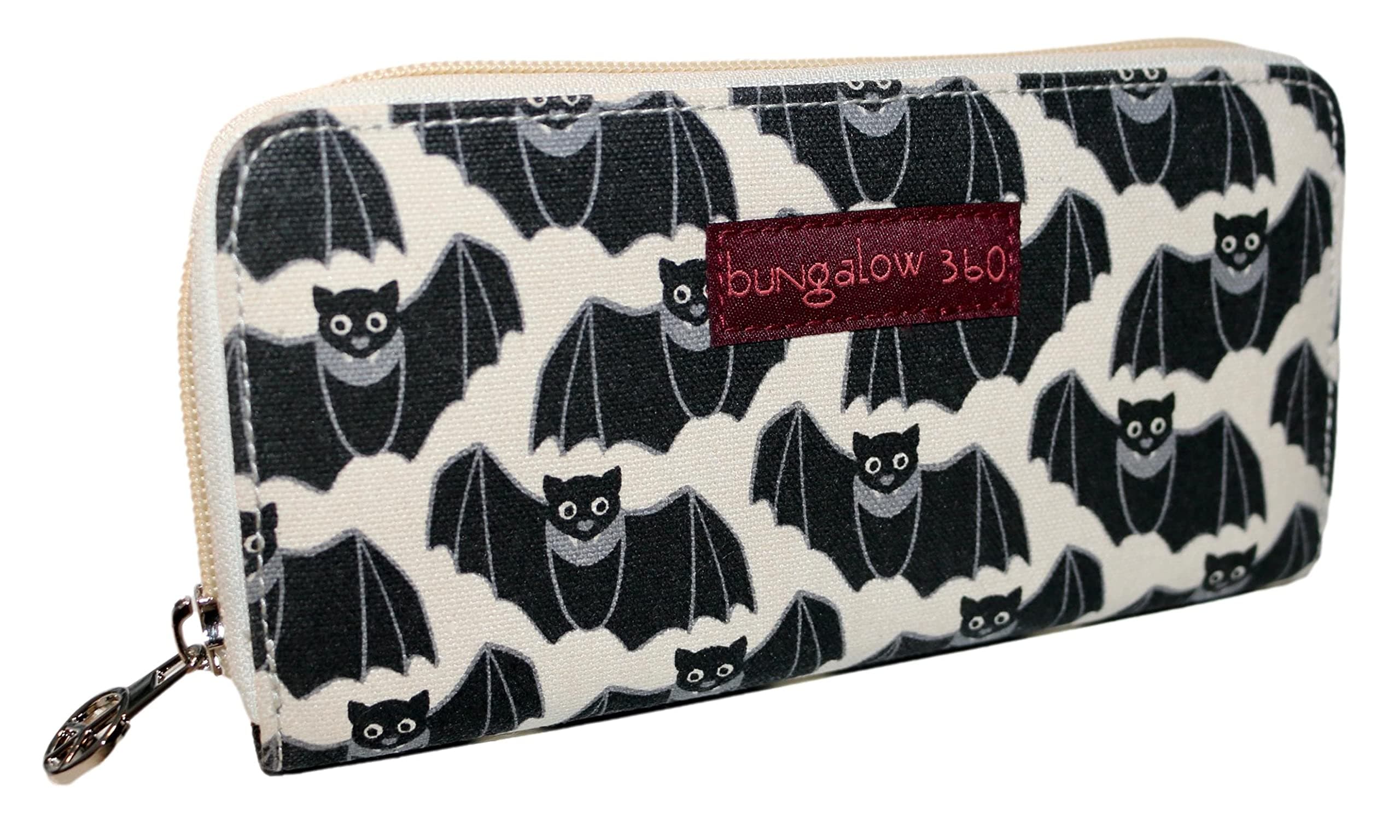 Zip Around Wallet, BAT, Medium, Zippered Wallet