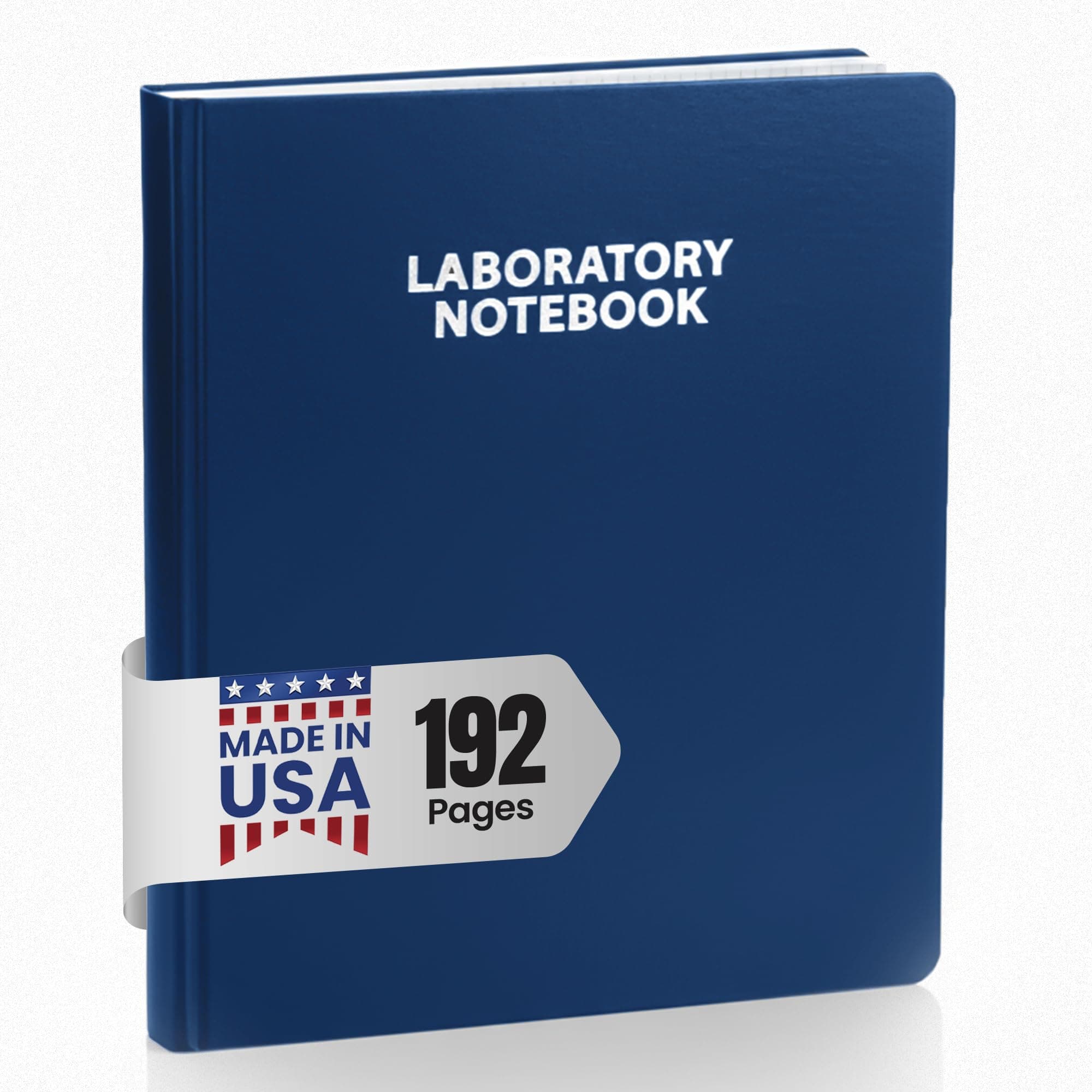 Flush Trimmed, Model #2001 Research Laboratory Notebook, 192 Pages, Smyth Sewn, 9.25 X 11.25, 4x4 Grid (Blue Cover)