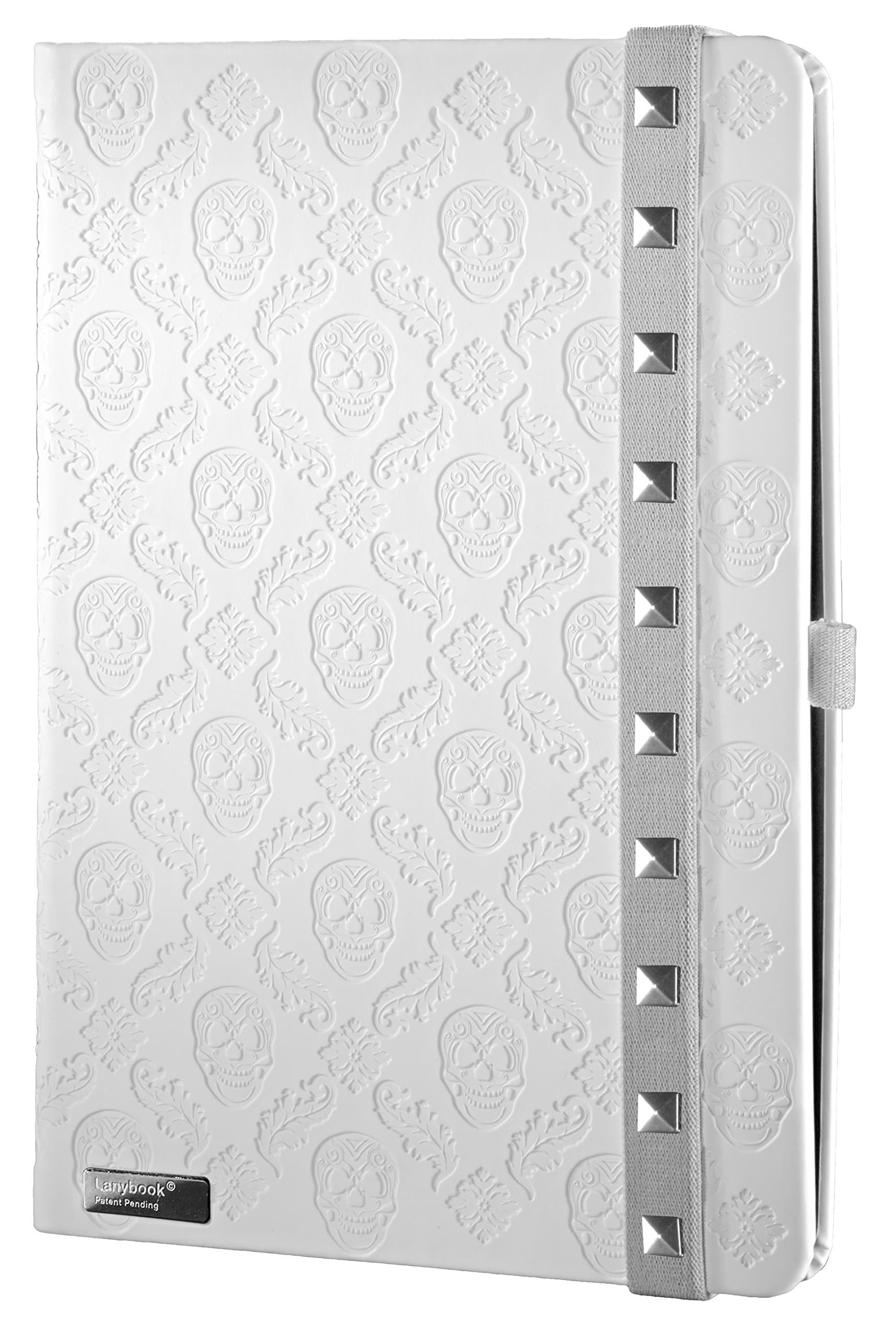Lanybook Medium Journal: Rockstar, White (7709420)