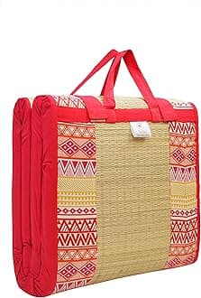 Home Tex Life Kora Grass Cushion Sleep Healthy, Easy Portable and Folding Mat (Deep West,3 X 6 Ft,20 Mm Thickness)