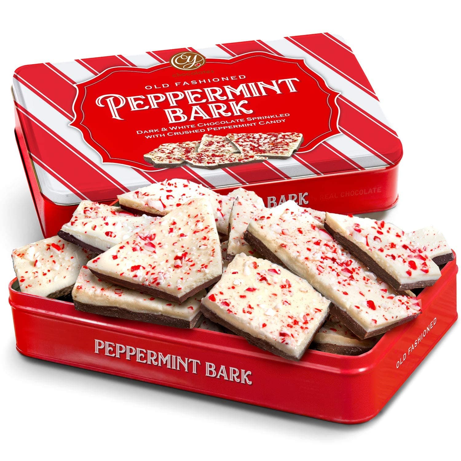 Handmade Layered Dark and White Chocolate Peppermint Bark