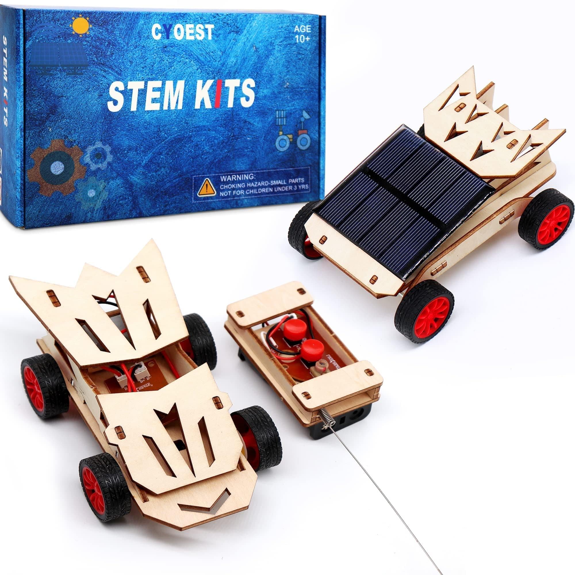 - STEM Kits for Kids Ages 8-10-12-14, Science Experiments for Kids 9-12, Stem Building Toys for Boys Age 8-12, Solar Car Engineering Learning Toys Science Projects for Boy Birthday