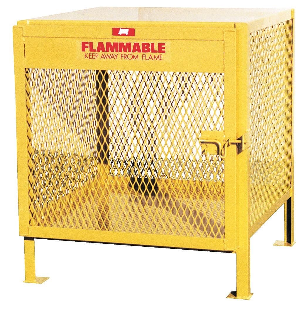 JAMCOGas Cylinder Cabinet, 33x33, Capacity 4