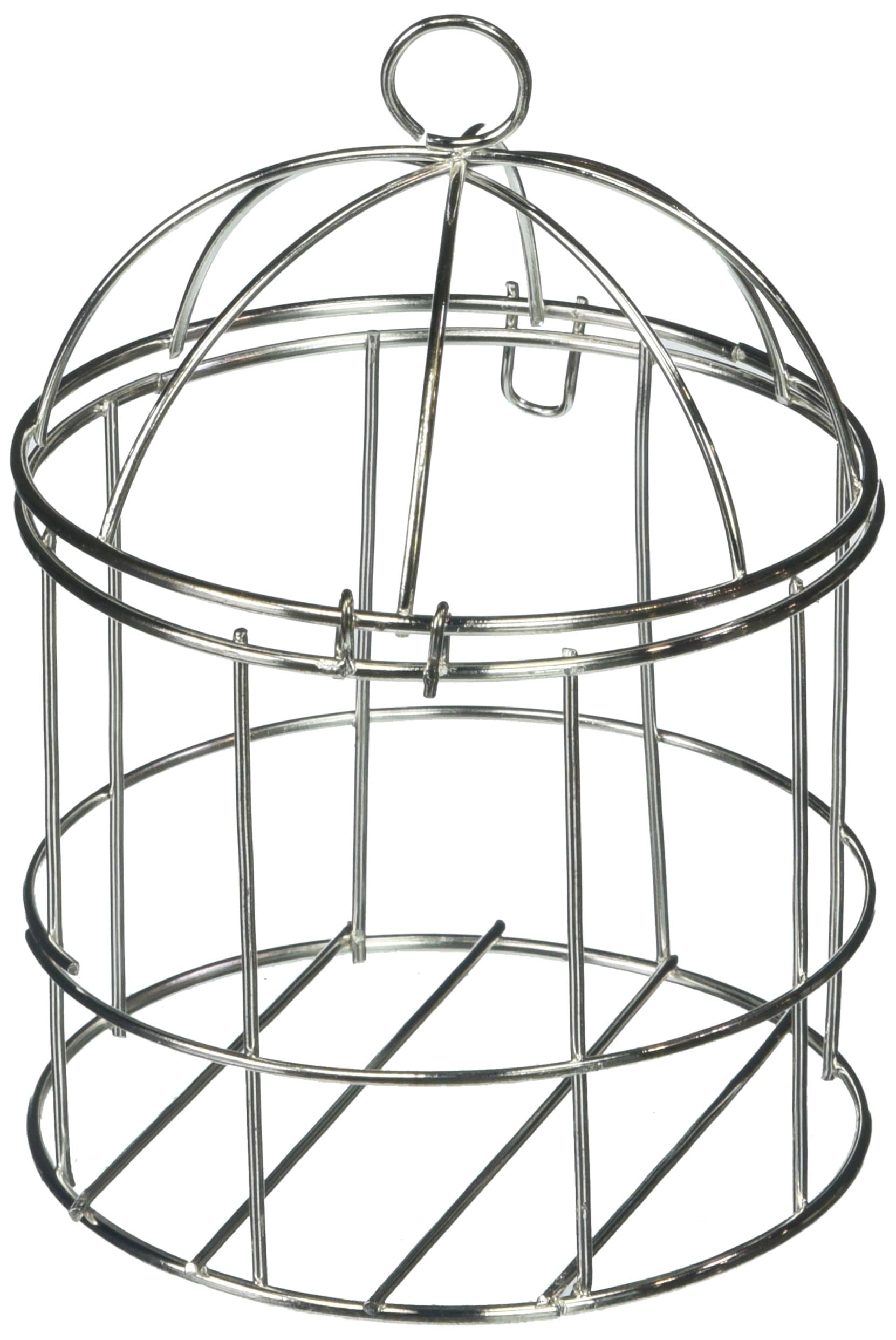 Mini Metal Wire Bird Cage, 4-inch, Silver