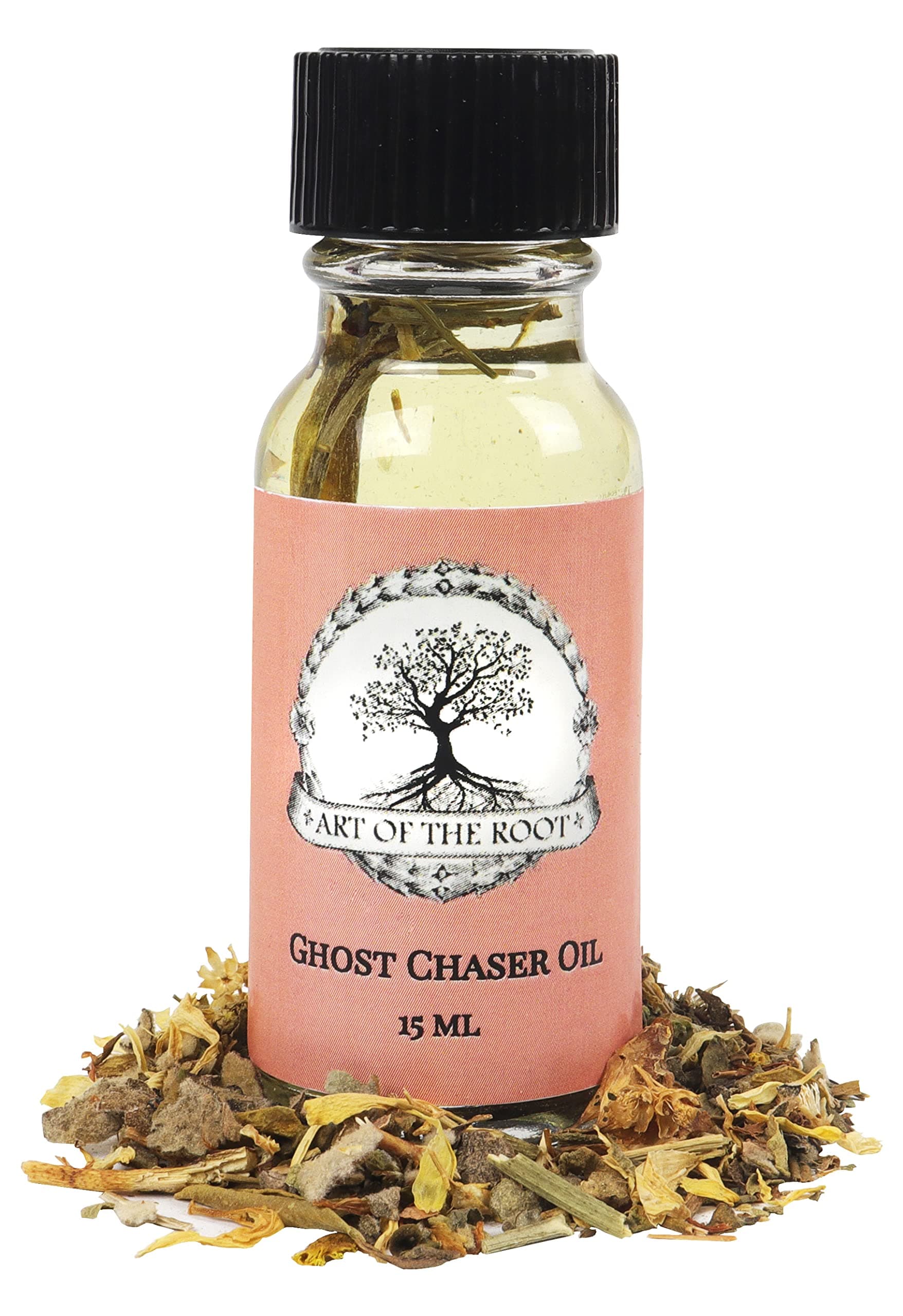 Ghost Chaser Oil 1/2 oz | Handmade with Herbs & Essential Oils | Negative Energy, Spirits, Ghosts, Witchcraft & Psychic Attacks Related Rituals | Wiccan Pagan Hoodoo Conjure Santeria