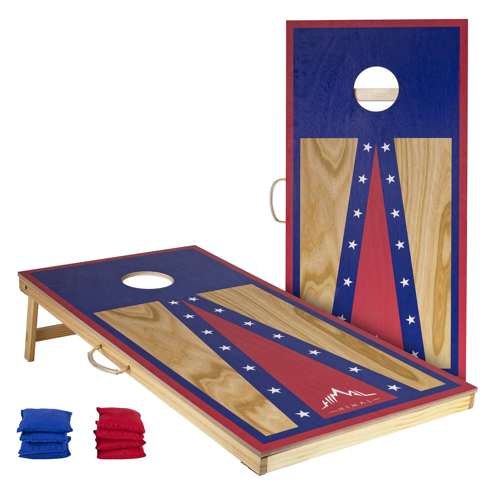 Himal Outdoors Cornhole Board Set, Choose 4 x 2 Feet Game Boards Includes 8 Corn Hole Toss Bags