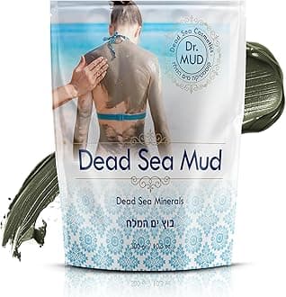 Dr. Mud's Dead Sea Mud Body Mask from Israel, 10.5 Oz – Black Clay Body Treatment with Natural Dead Sea Minerals Deep Cleansing Skin & Beauty Mask – Skin Care Detox Product for Men & Women
