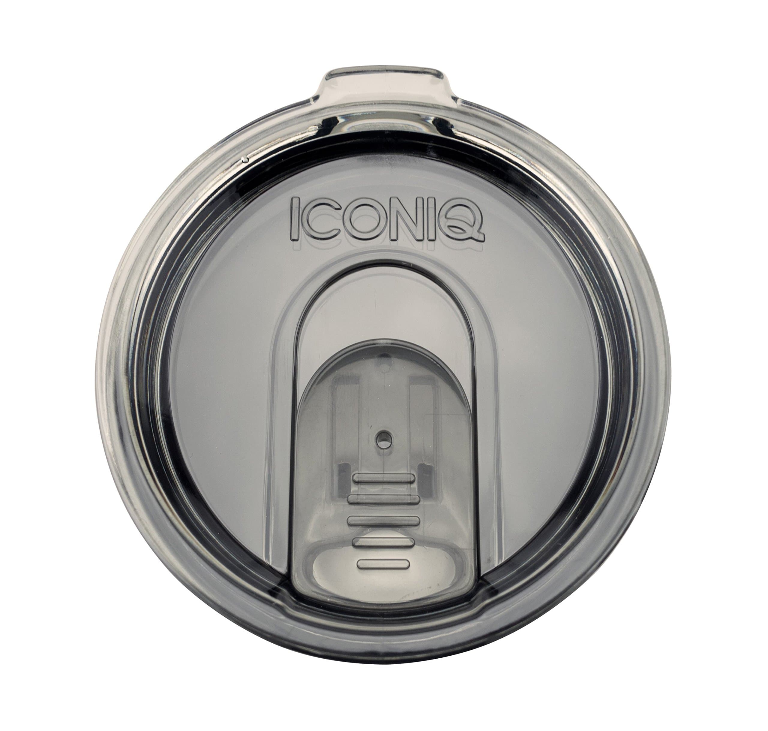 Replacement Lid with Retractable Sip Hole Cover for 20 Oz (Ounce) Insulated Tumblers | Straw Ready (Smoke)