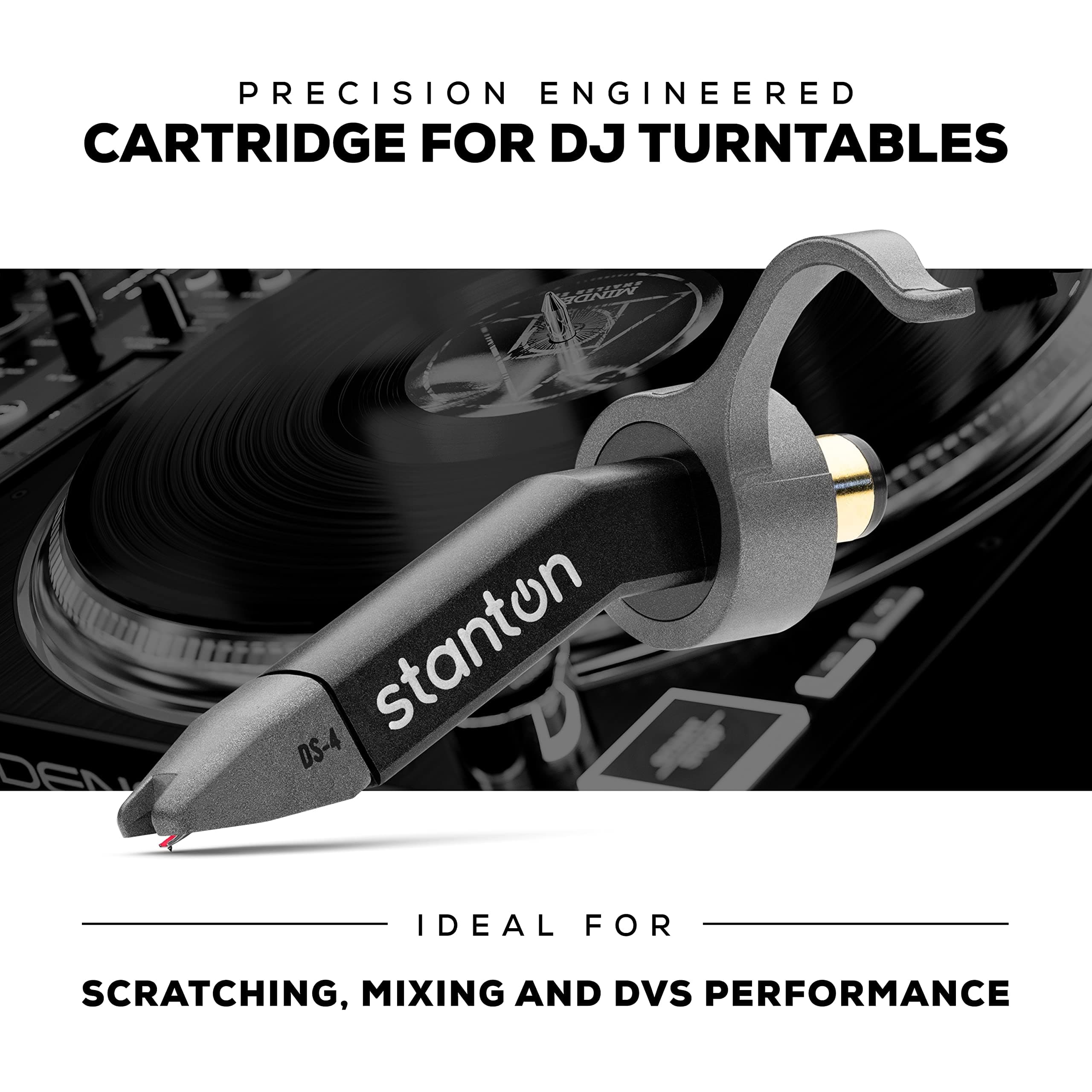 Stanton DS4 - Precision Engineered DJ Cartridge for Turntables - Perfect for Scratching, Mixing and DVS